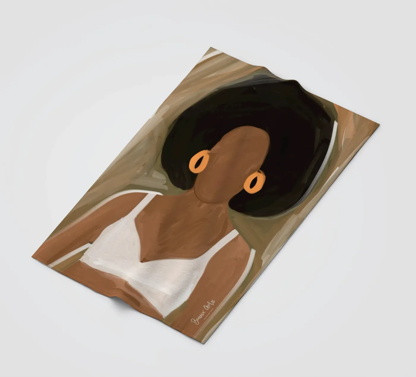 Afro Ayinde fleecedeken van Mathudace Créas