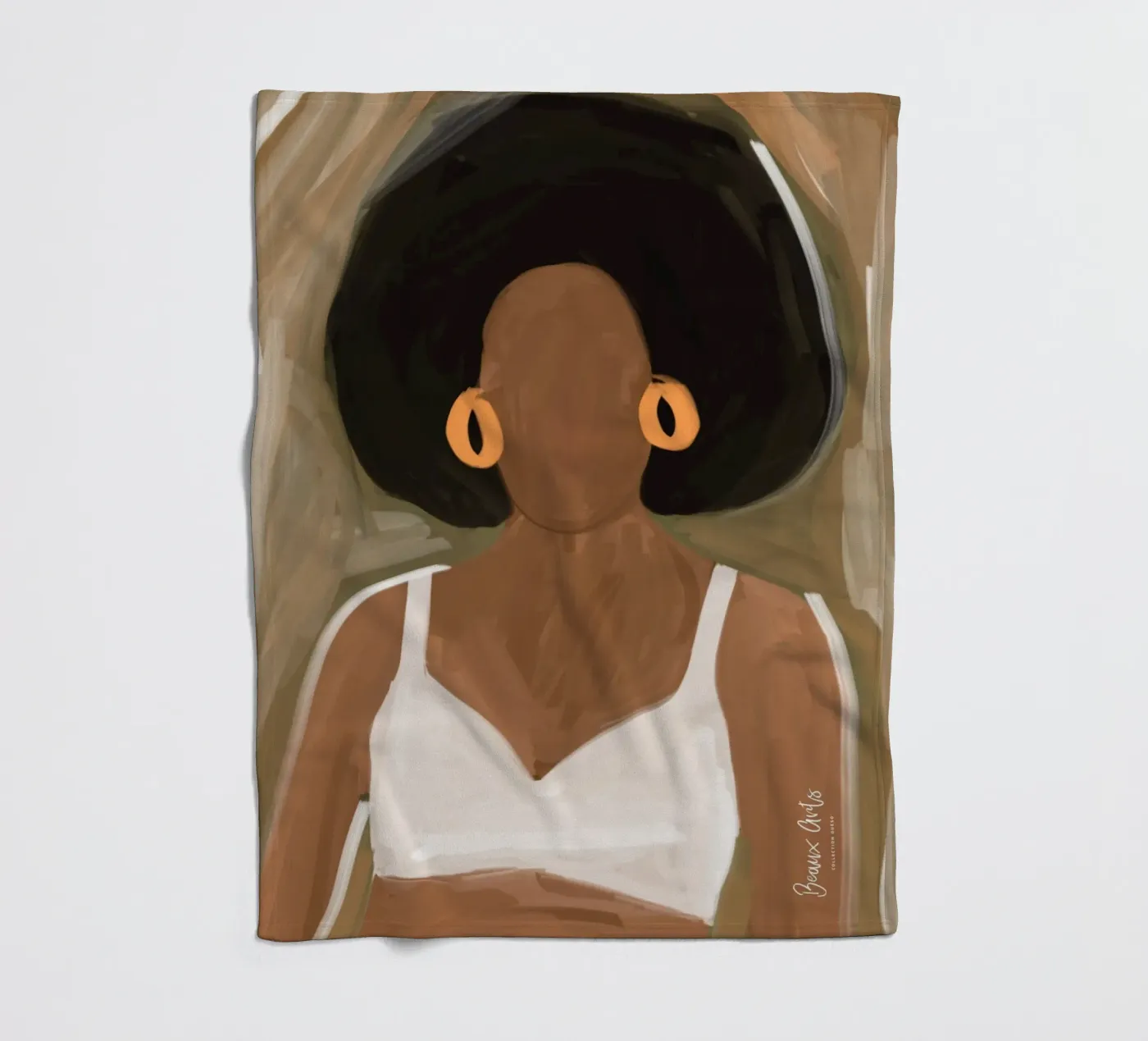 Afro Ayinde fleecedeken van Mathudace Créas