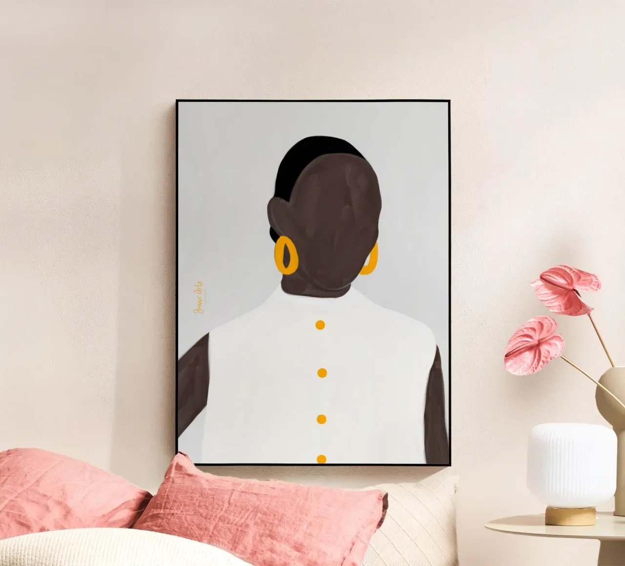 Afro Mensa plexiglass da Mathudace Créas