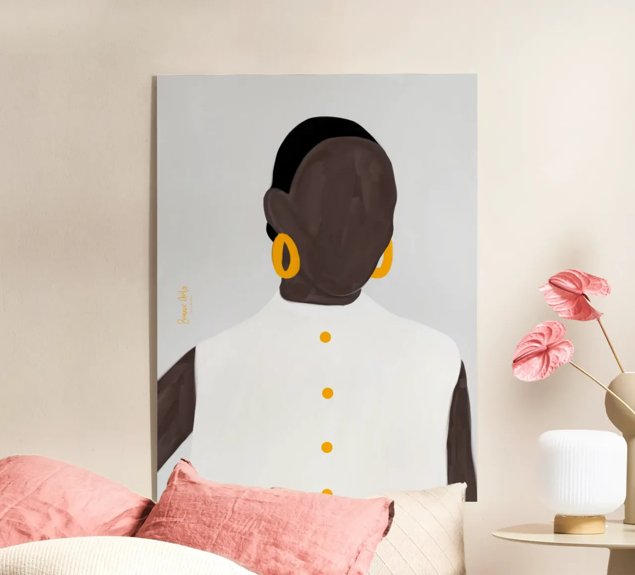 Afro Mensa plexiglass da Mathudace Créas