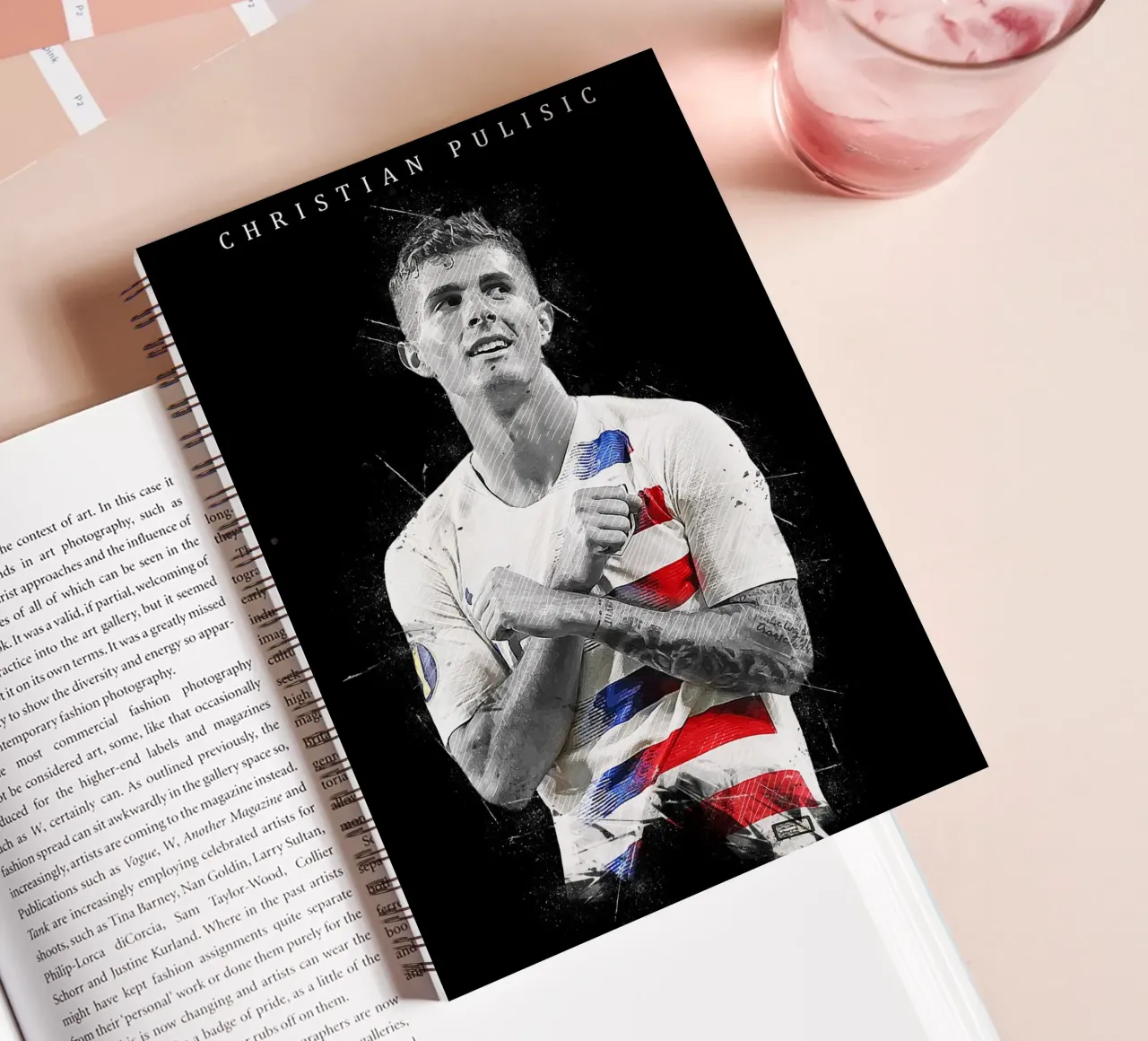 Christian Pulisic spiral notebook by tenten