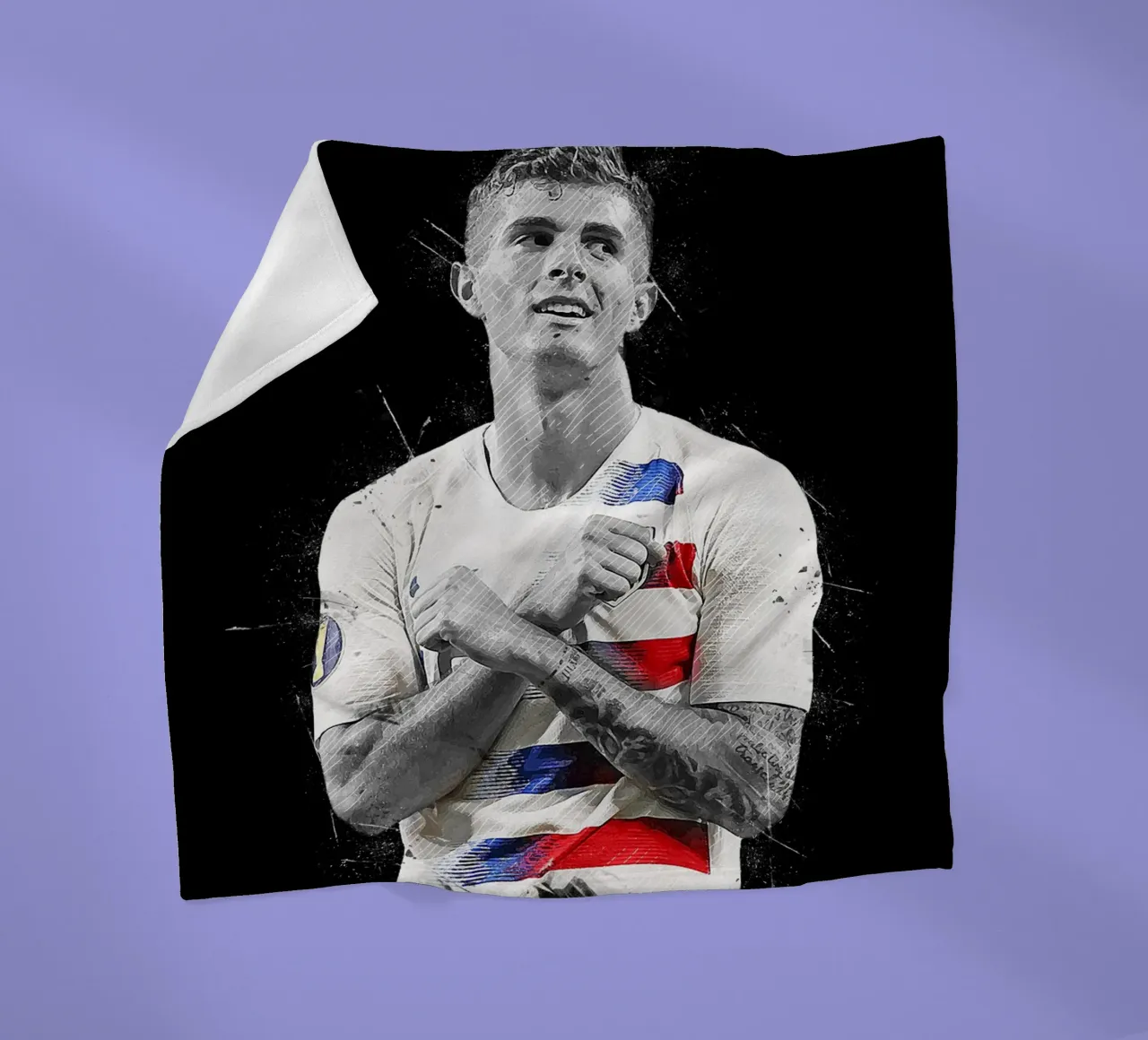 Christian Pulisic coperta in pile da tenten
