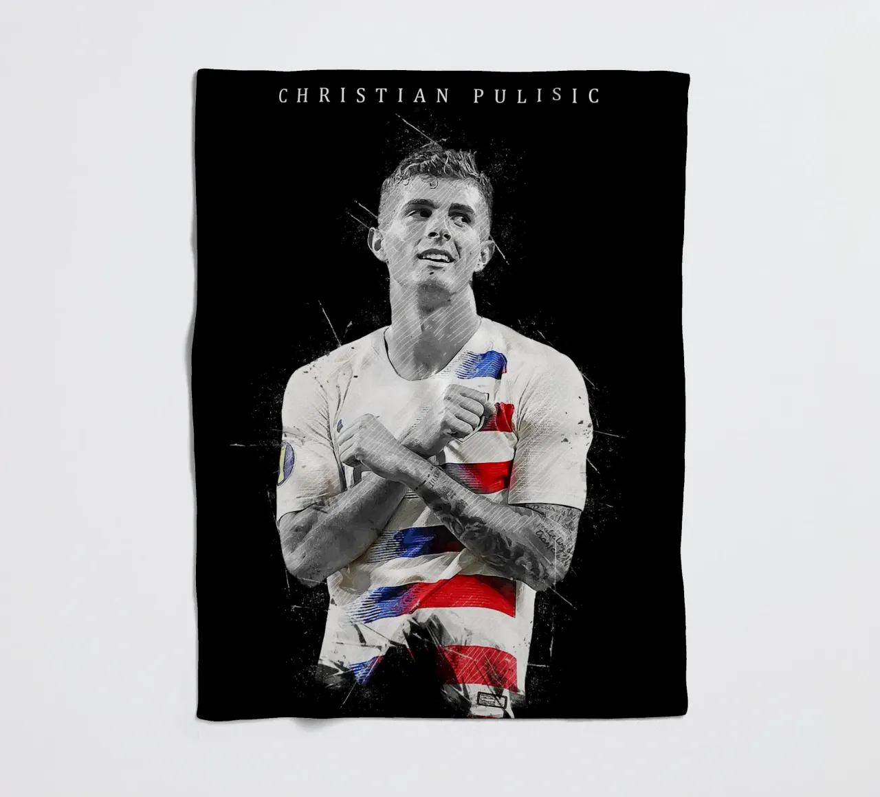 Christian Pulisic coperta in pile da tenten