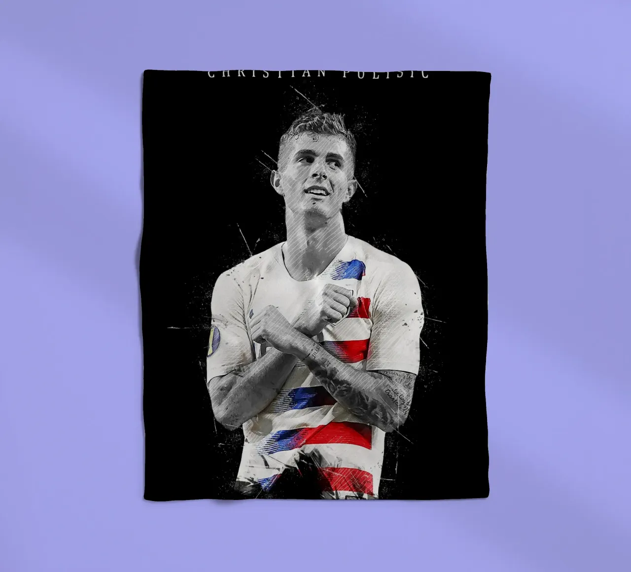 Christian Pulisic coperta in pile da tenten