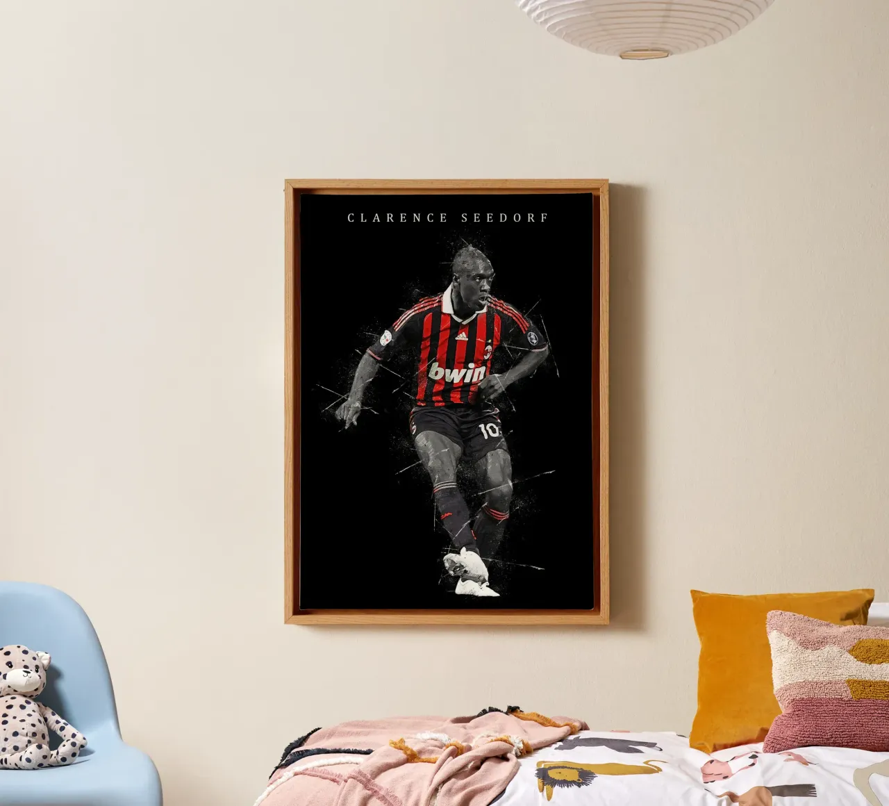 Clarence Seedorf tela con Cornice a cassetta da tenten