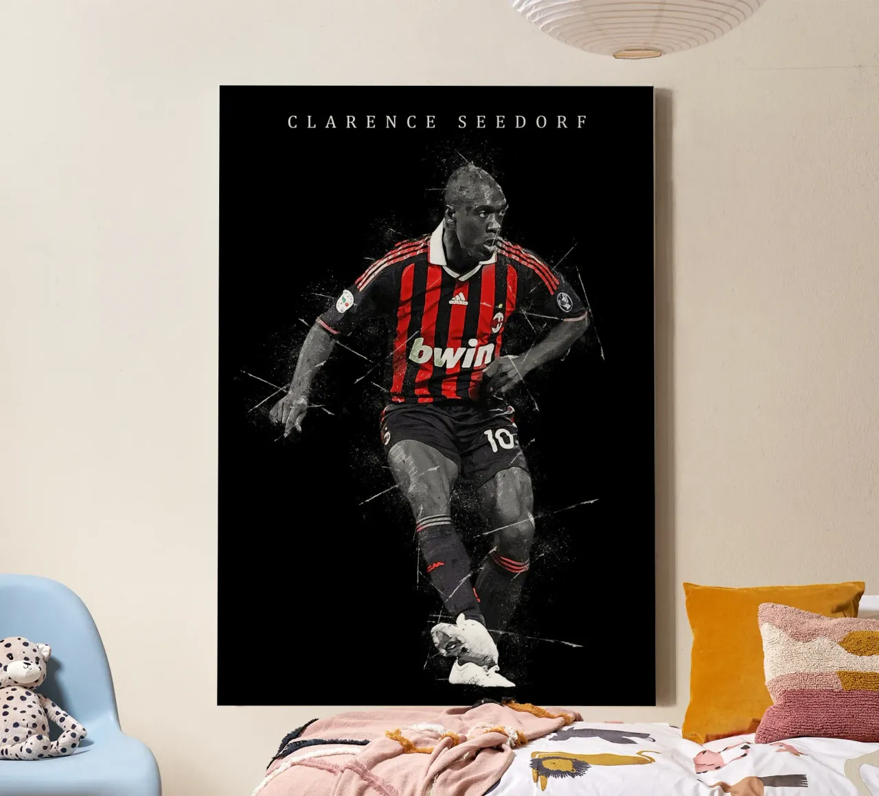 Clarence Seedorf tela con Cornice a cassetta da tenten