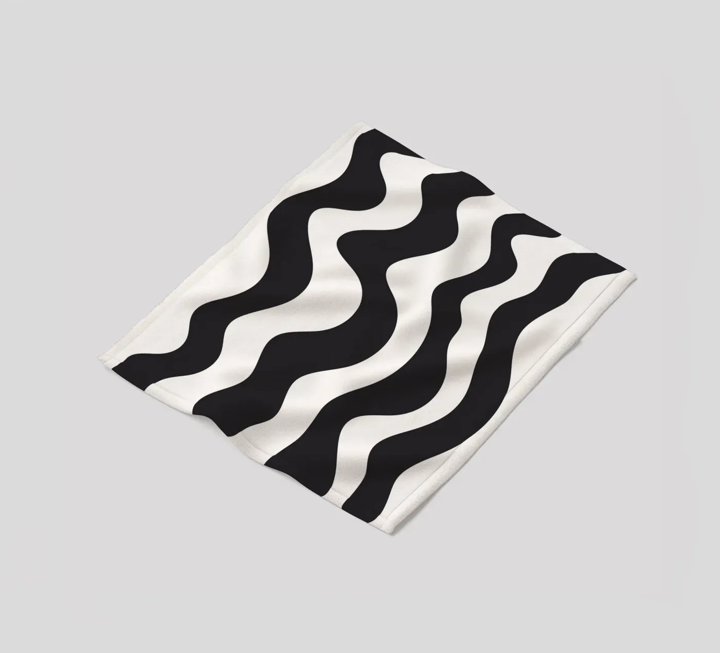 Wavy BW Fleecedecke von Bytenar