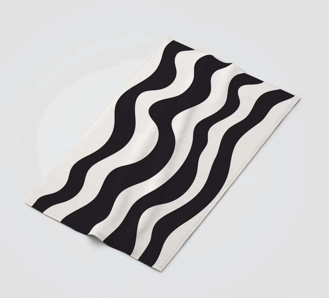 Wavy BW Fleecedecke von Bytenar