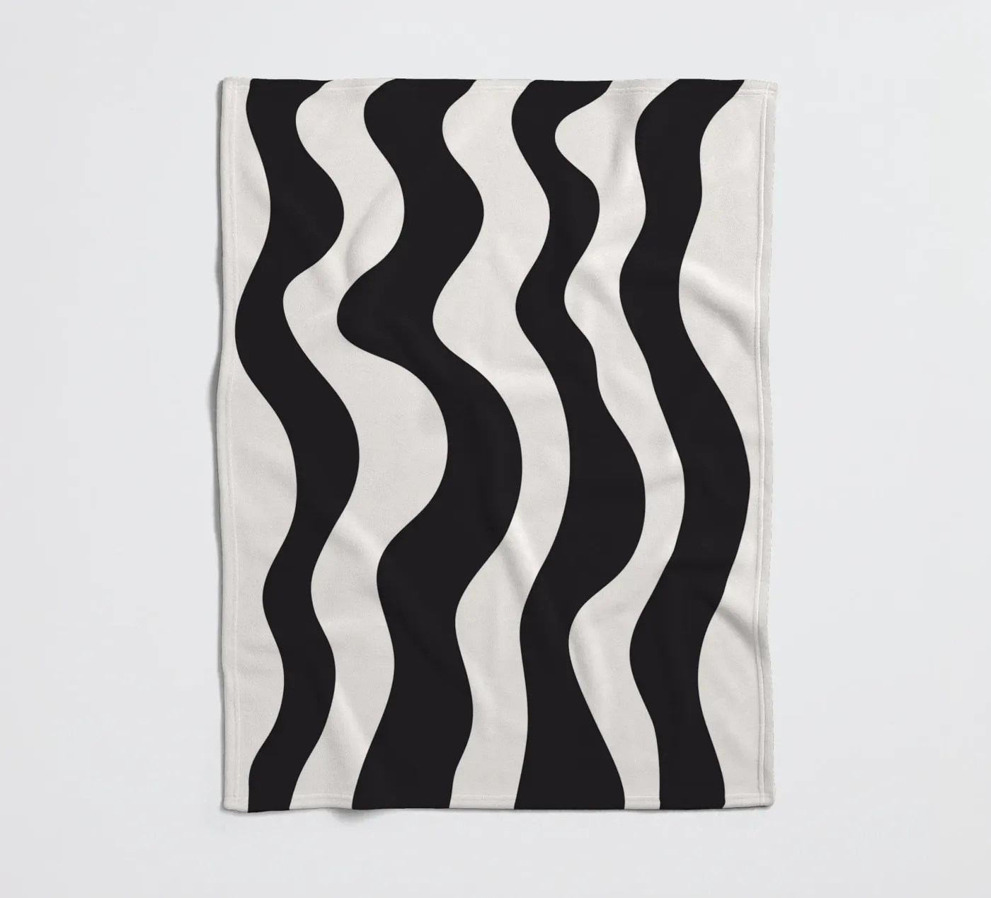 Wavy BW Fleecedecke von Bytenar