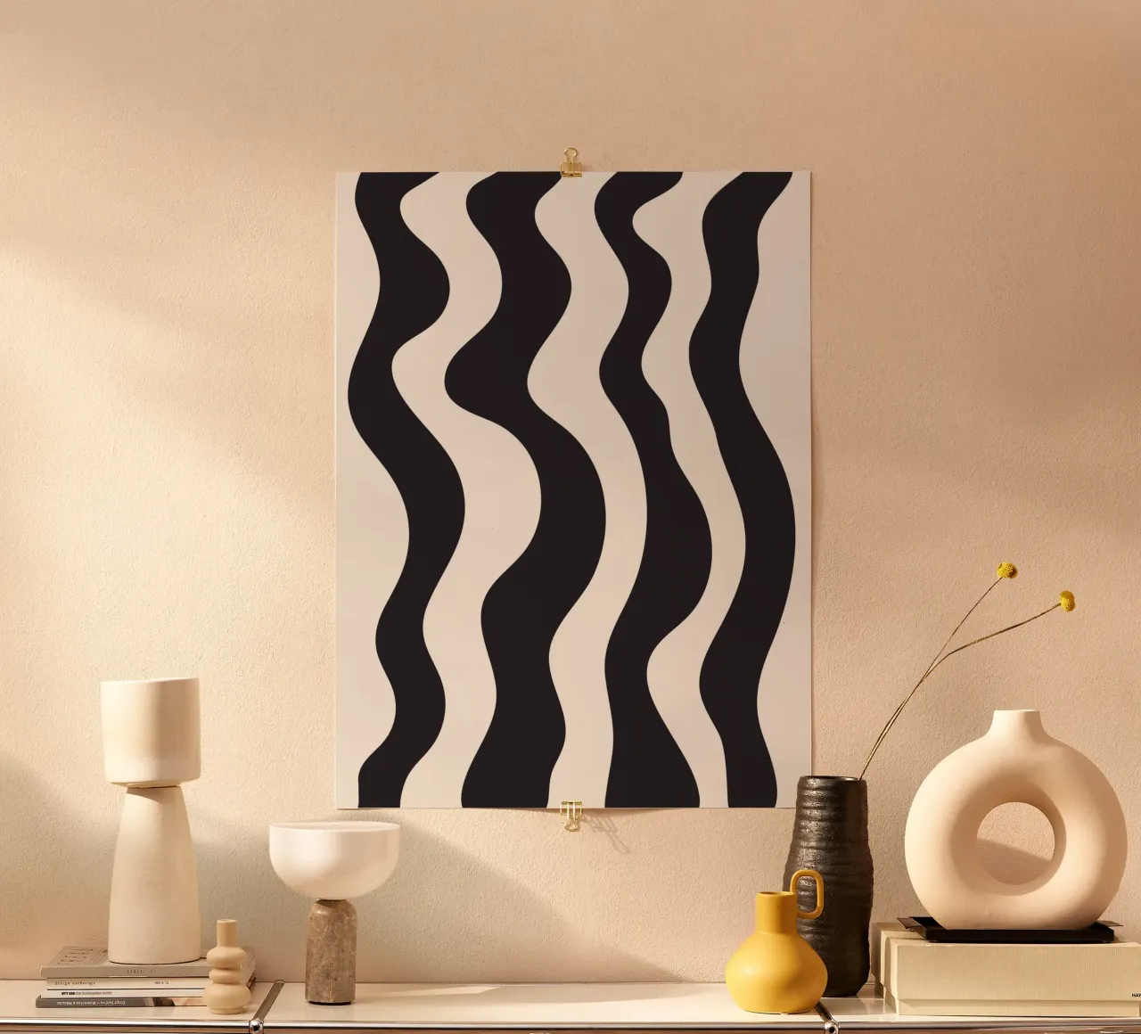 Wavy BW poster da Bytenar