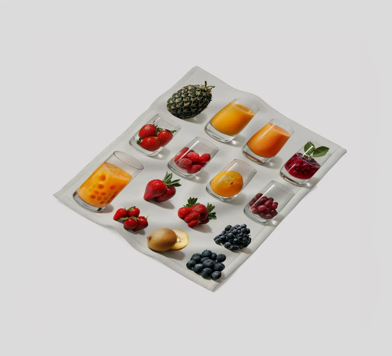 Frutta fresca e colorata coperta in pile da Motivate-Today