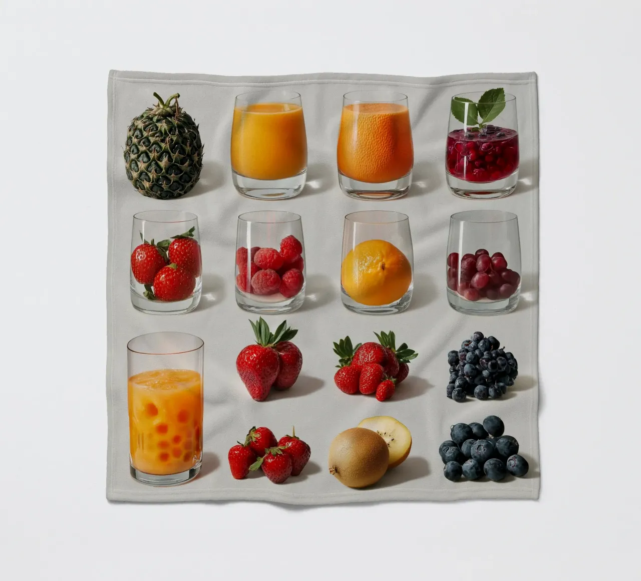 Frutta fresca e colorata coperta in pile da Motivate-Today