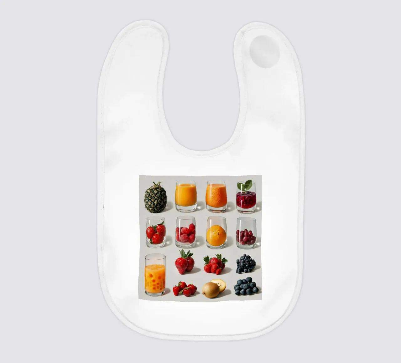 Frutta fresca e colorata bavaglino da Motivate-Today