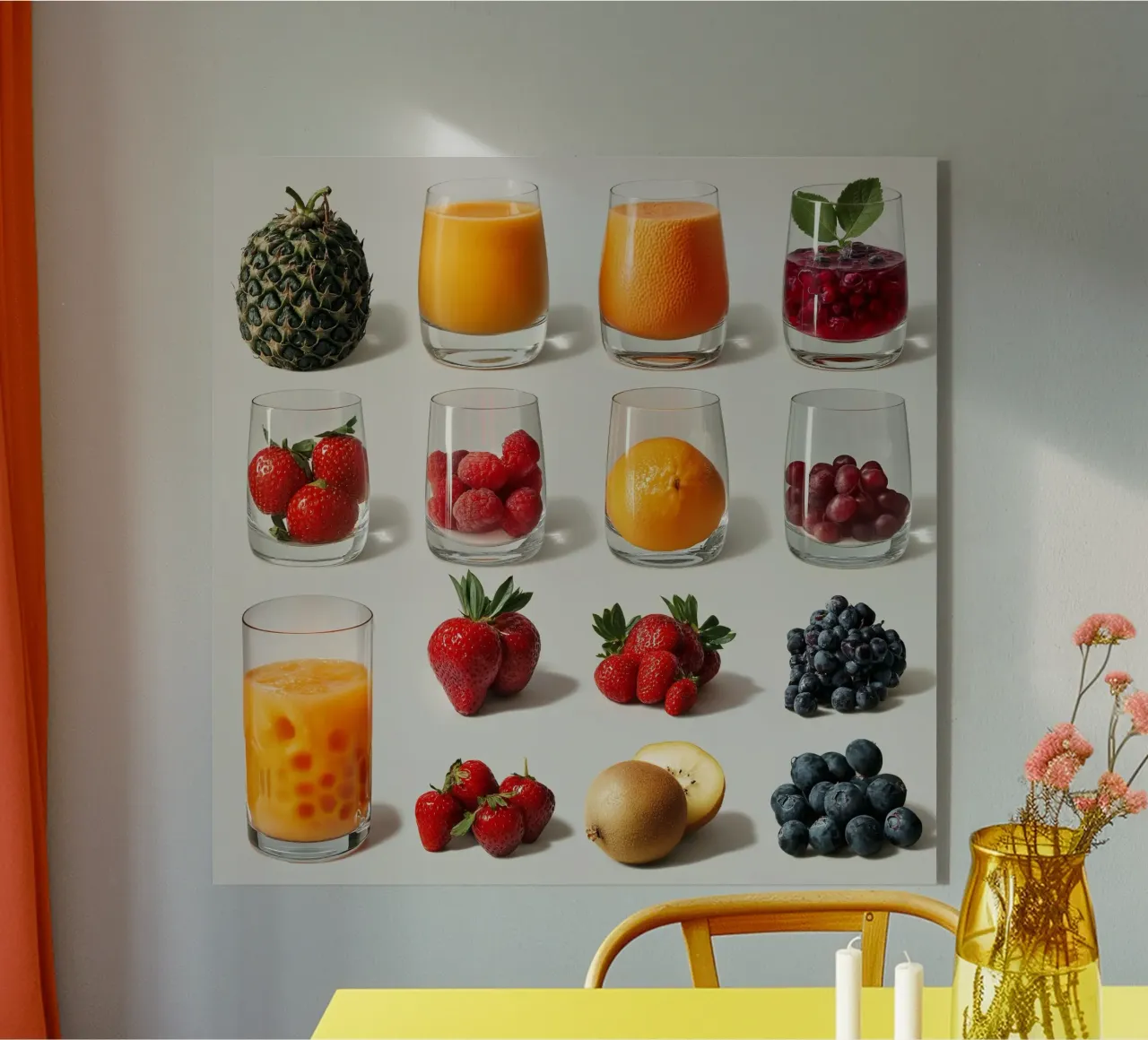Frutta fresca e colorata plexiglass da Motivate-Today