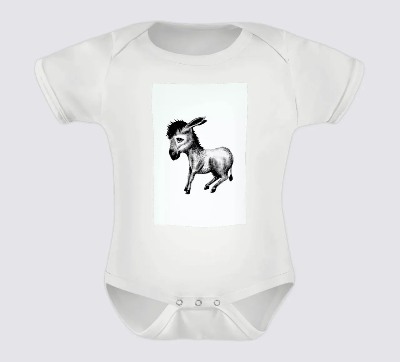 Donkey Kurzarm Babybody von Tvinkla