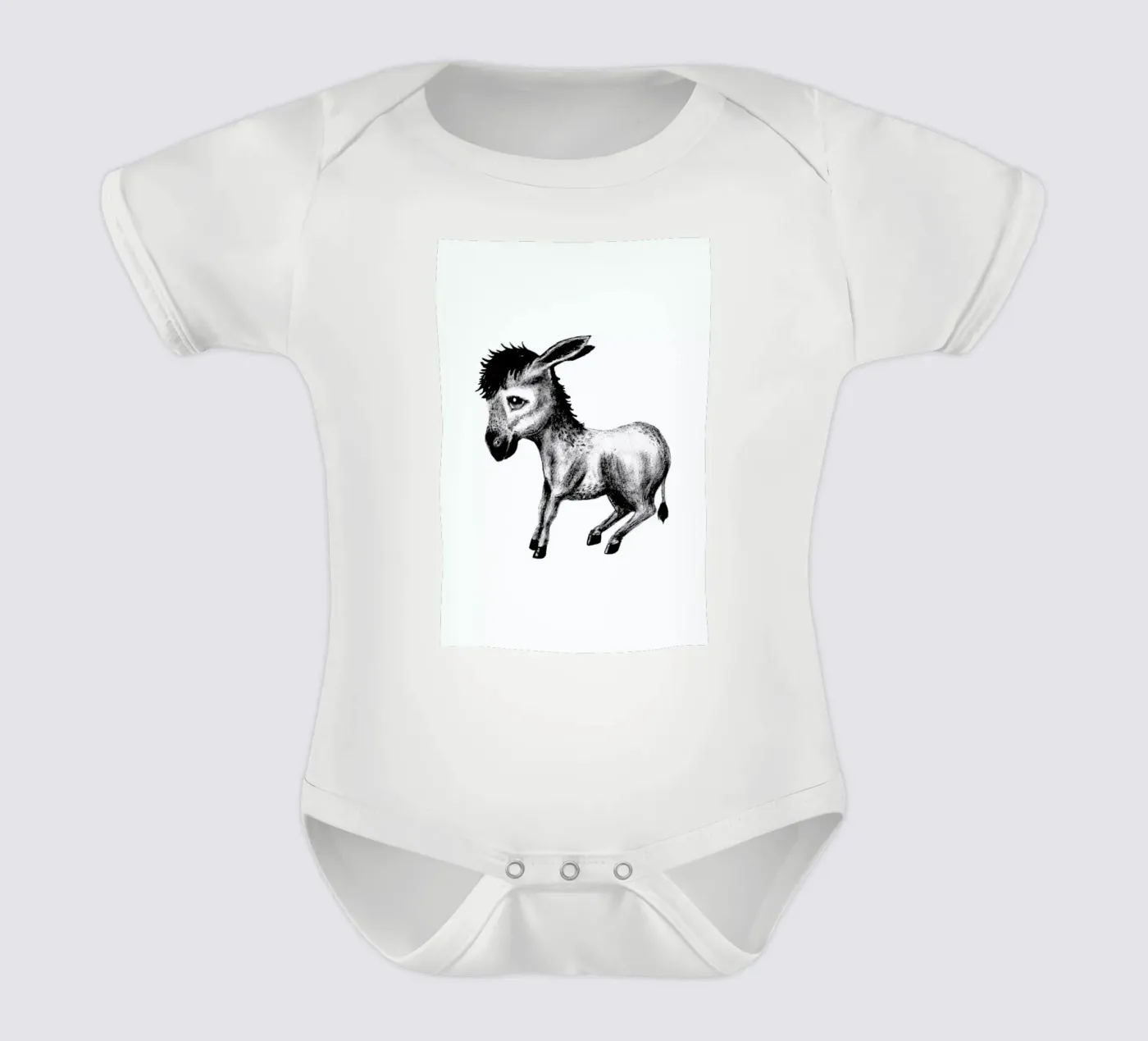 Donkey Kurzarm Babybody von Tvinkla