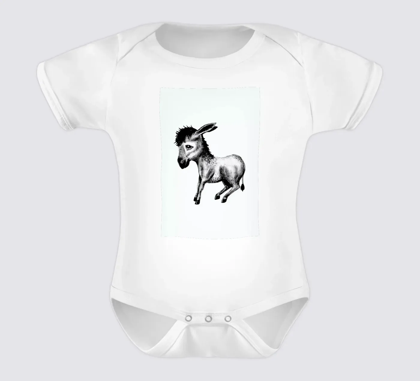 Donkey Kurzarm Babybody von Tvinkla