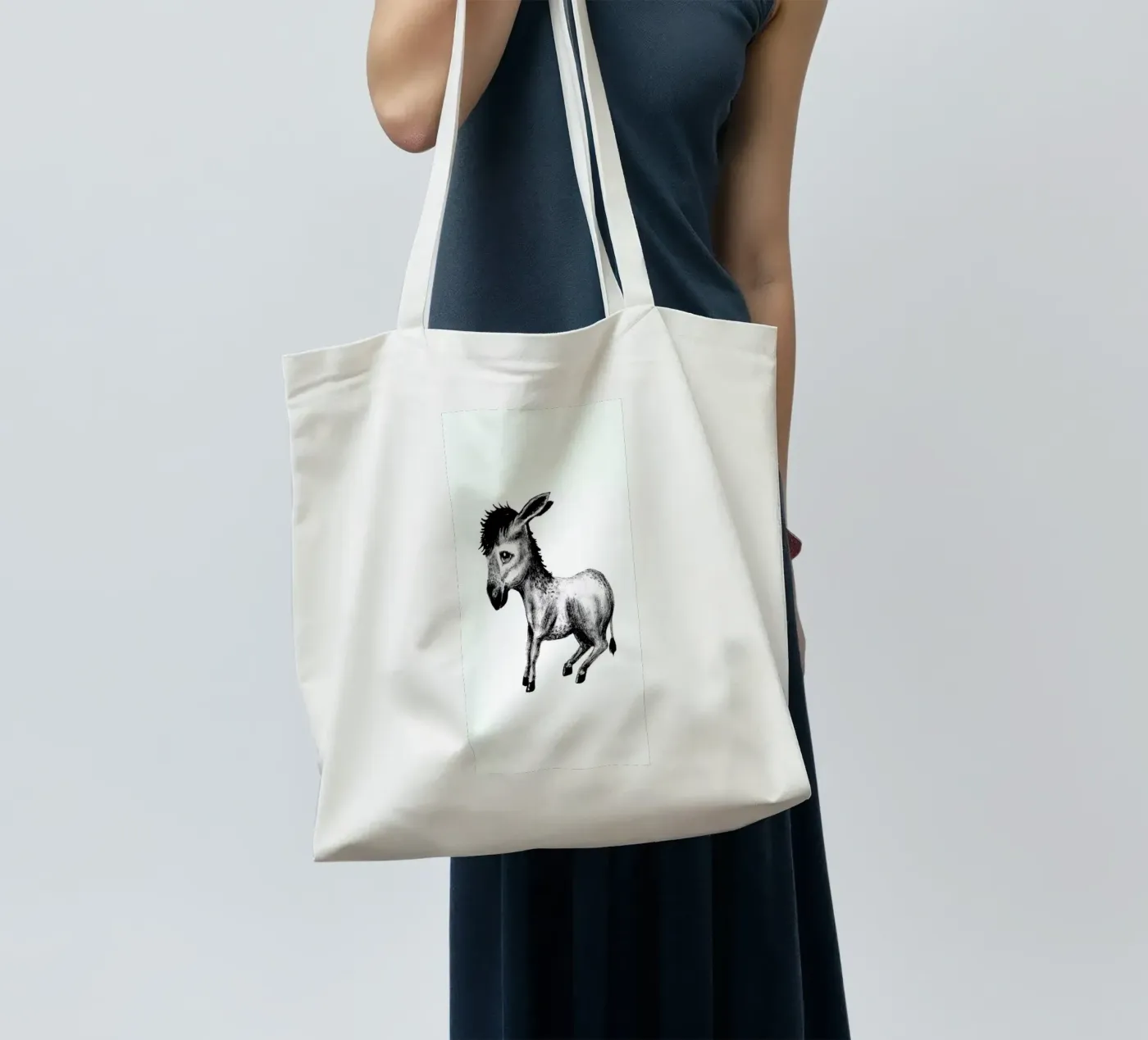 Donkey tote bag by Tvinkla