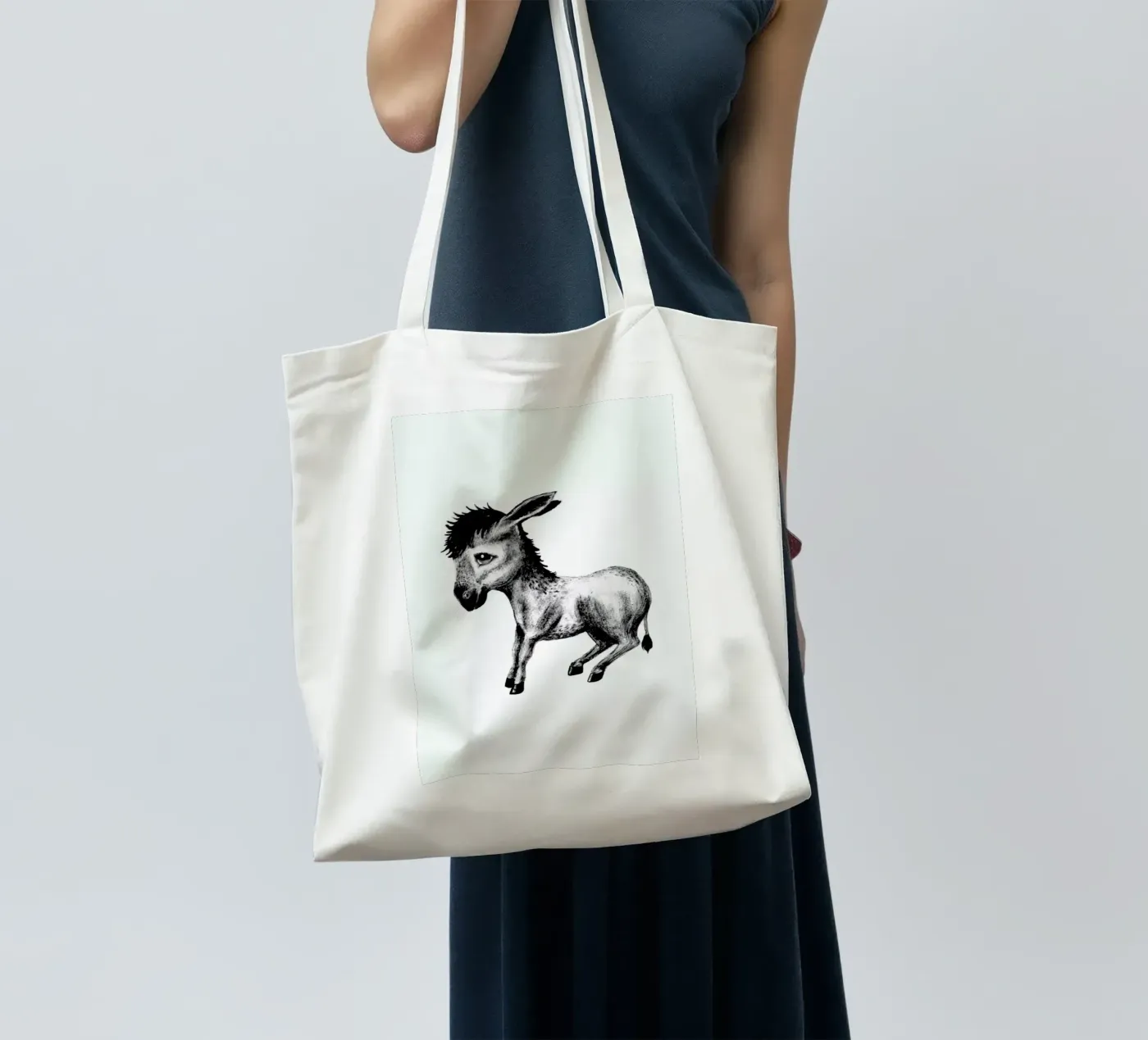Donkey tote bag by Tvinkla