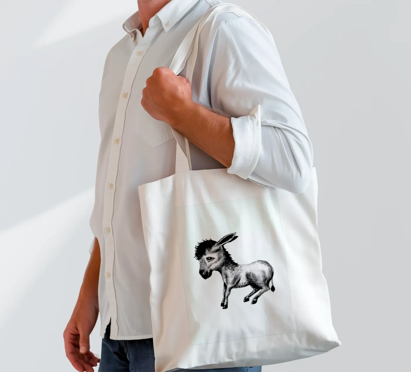 Donkey tote bag by Tvinkla