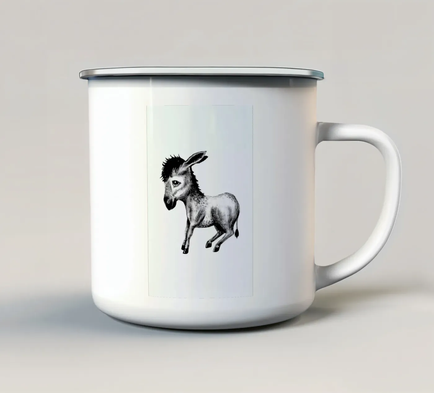 Donkey emaille mok van Tvinkla