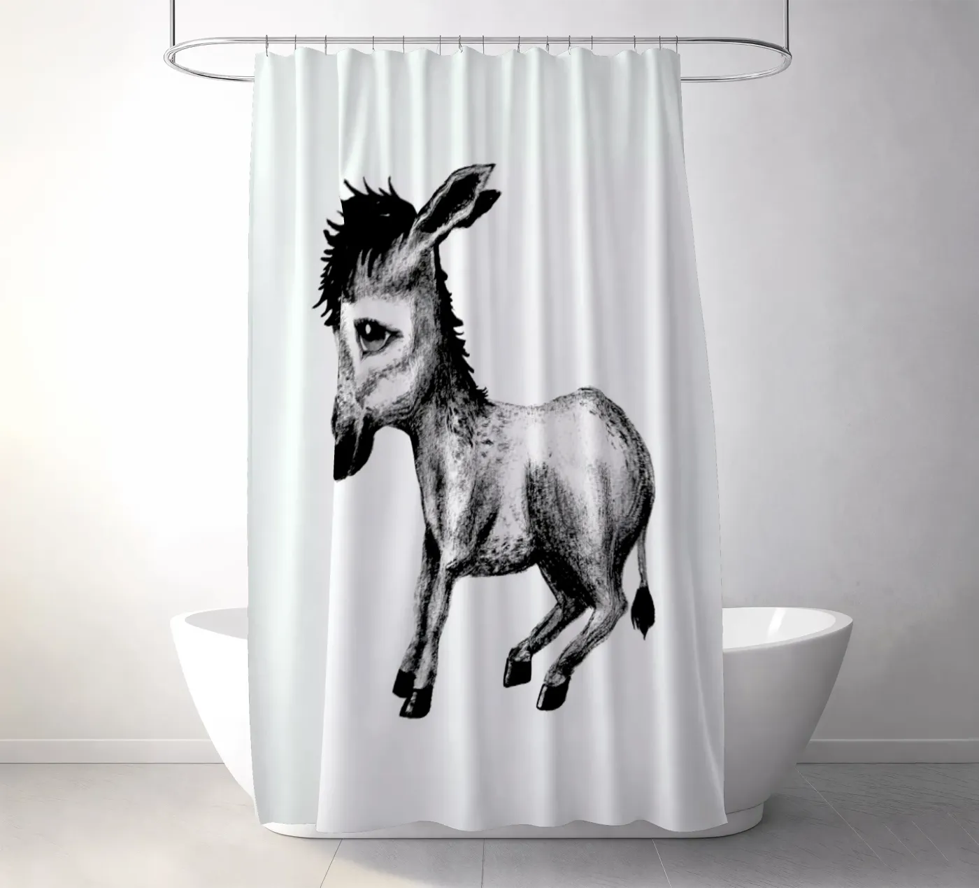 Donkey Duschvorhang von Tvinkla
