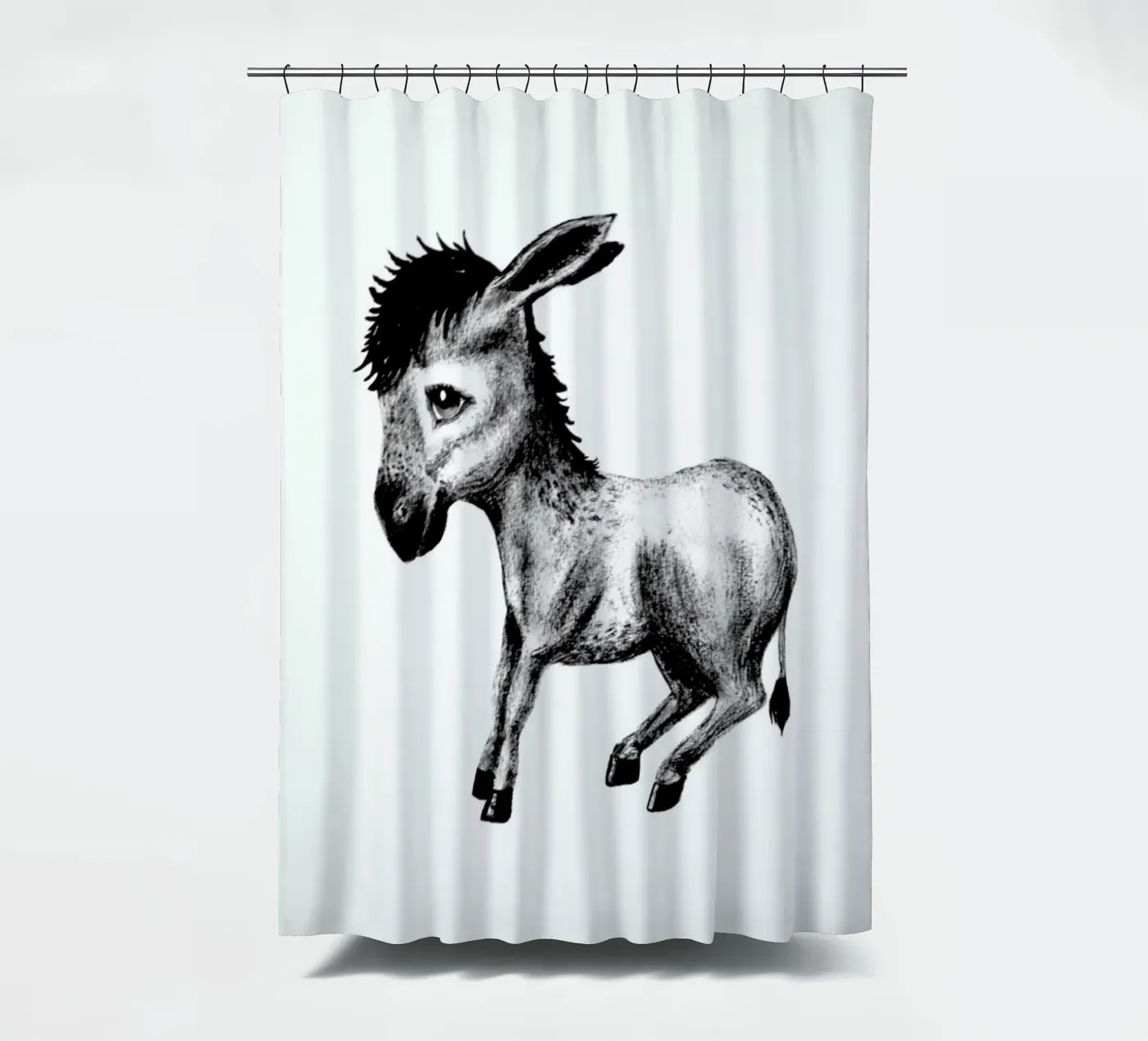 Donkey Duschvorhang von Tvinkla