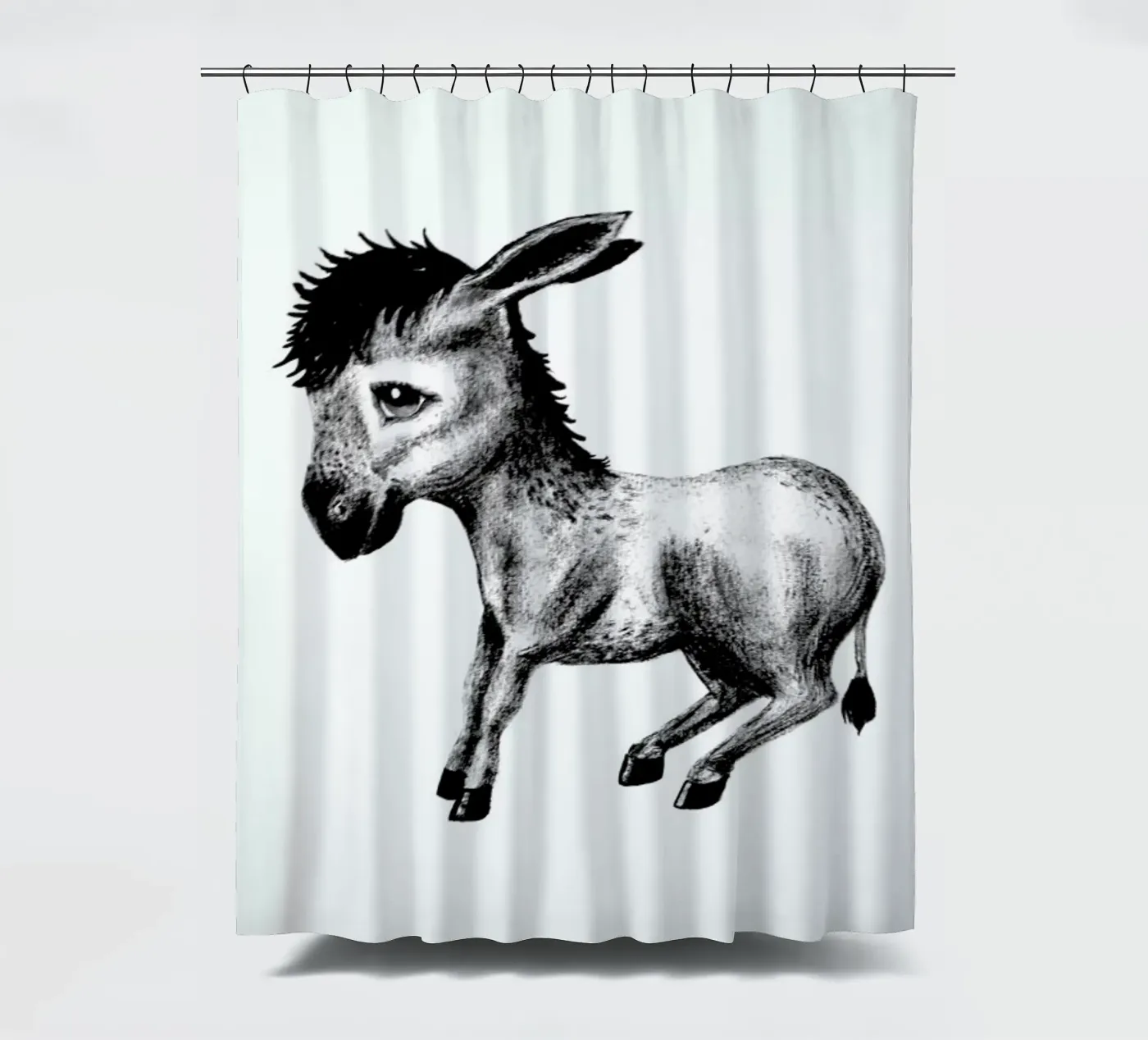Donkey Duschvorhang von Tvinkla