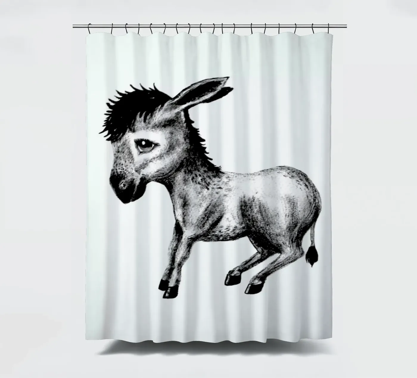 Donkey Duschvorhang von Tvinkla