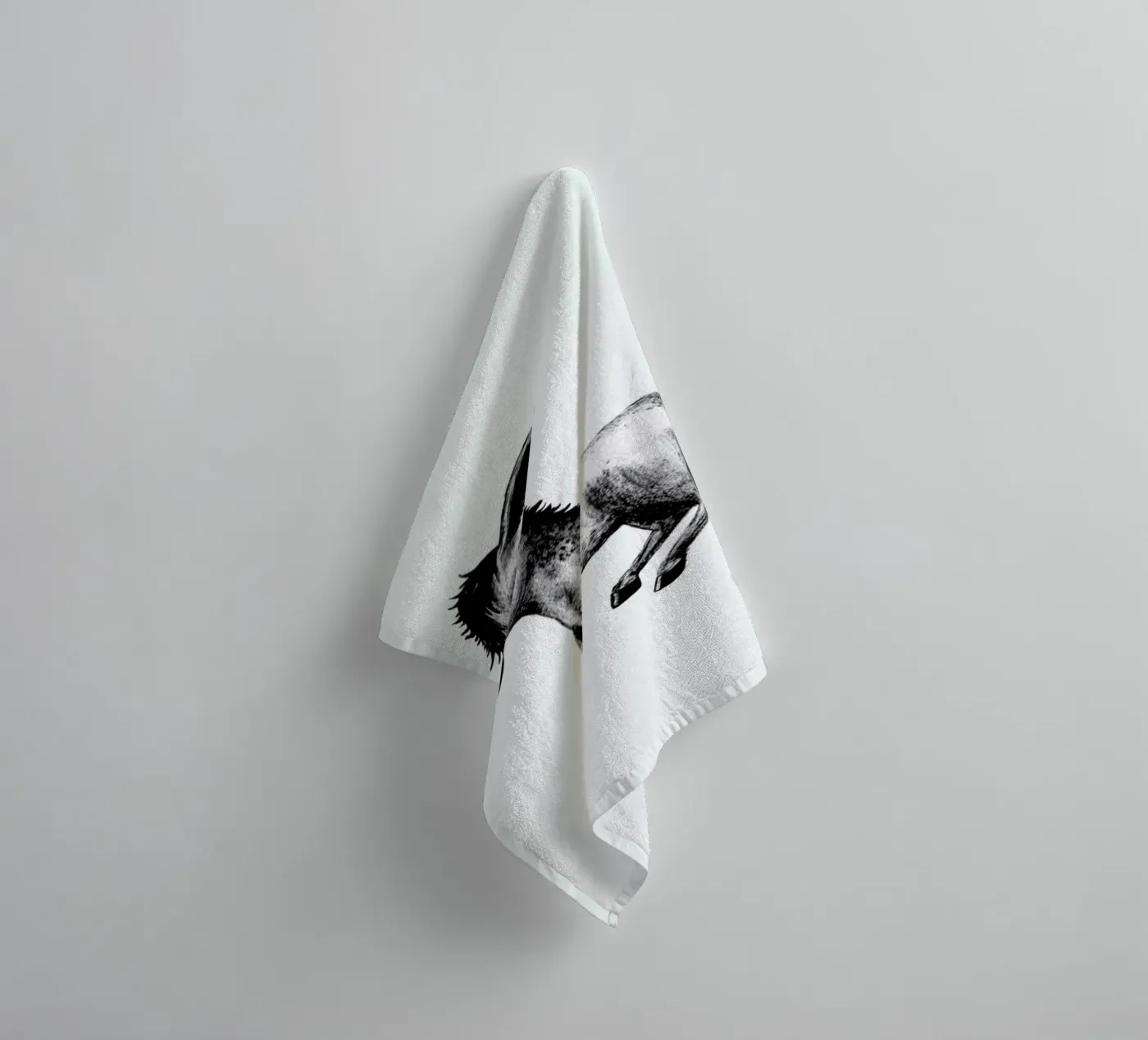 Donkey asciugamano da bagno da Tvinkla