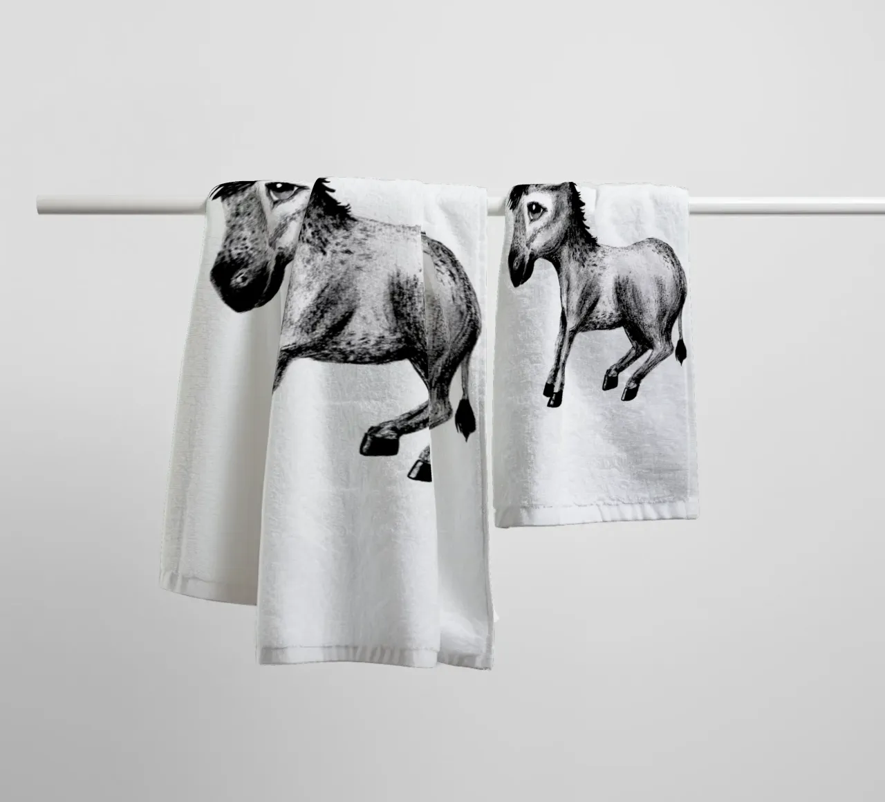 Donkey towel by Tvinkla