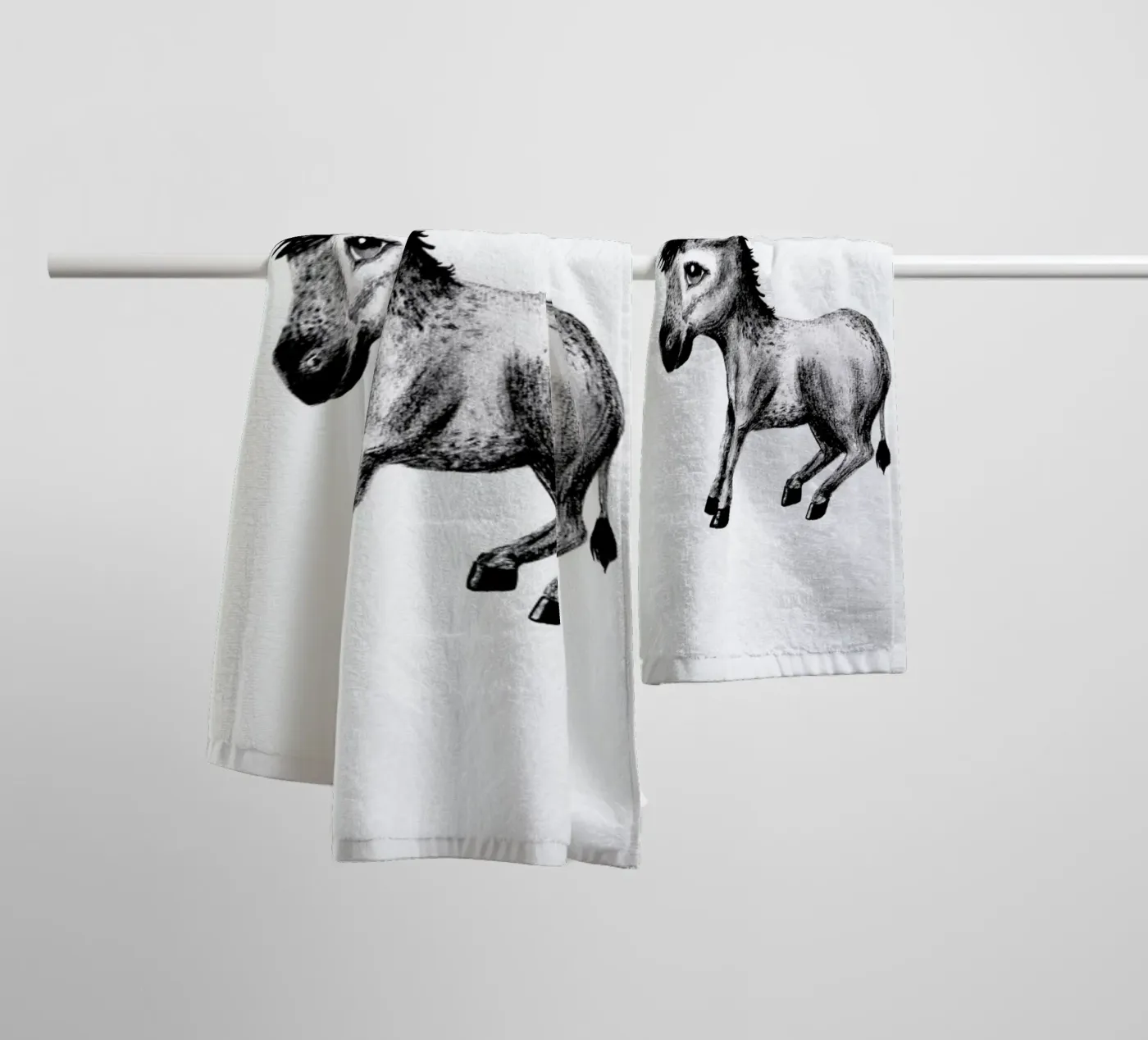 Donkey asciugamano da bagno da Tvinkla