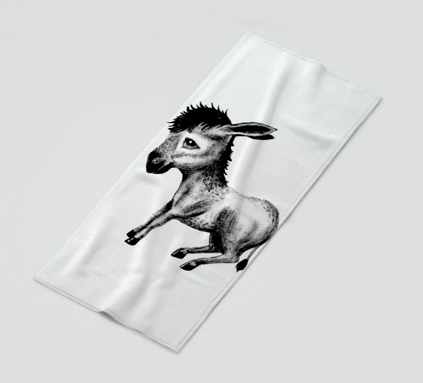 Donkey beach towel by Tvinkla