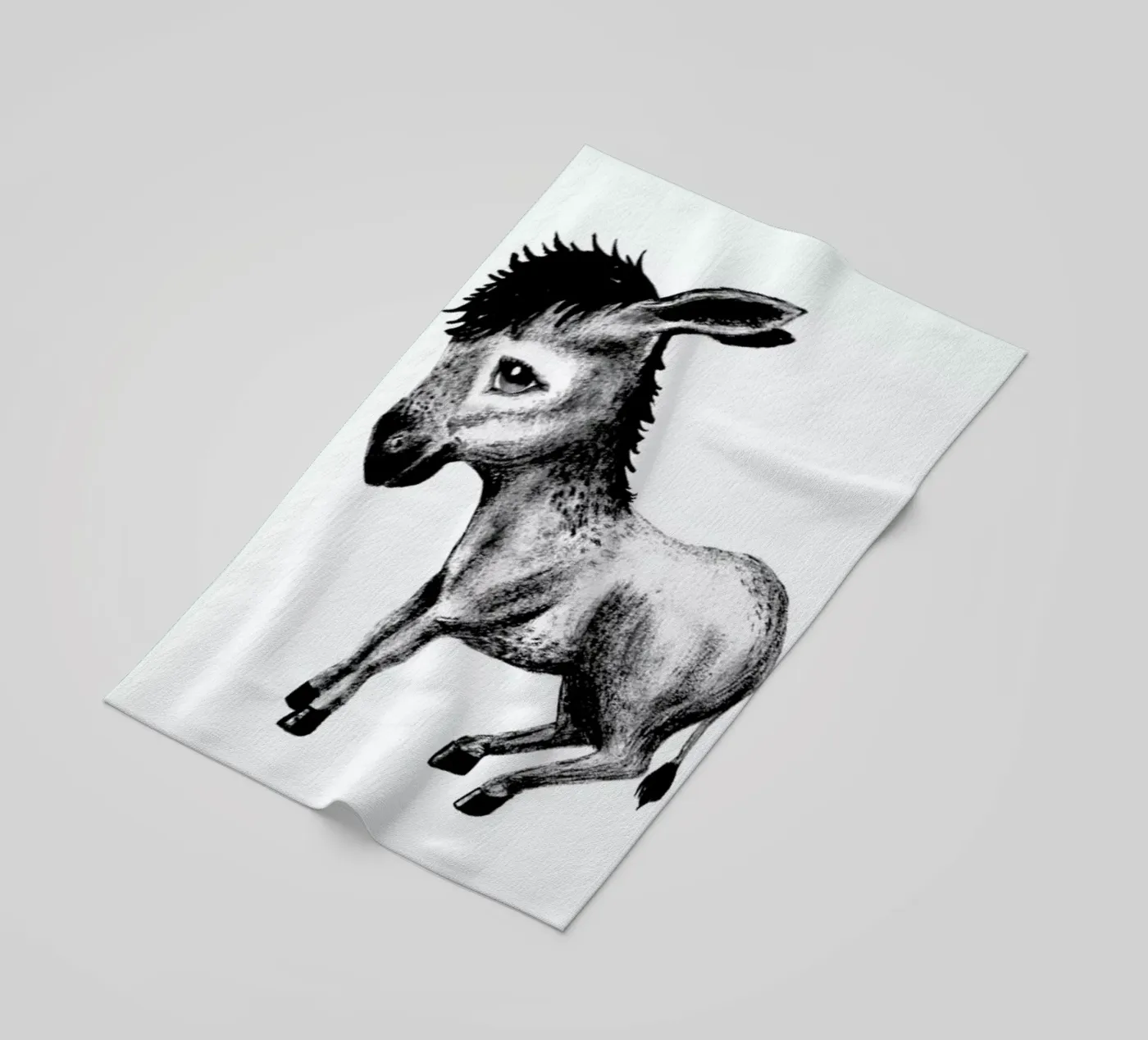 Donkey beach towel by Tvinkla