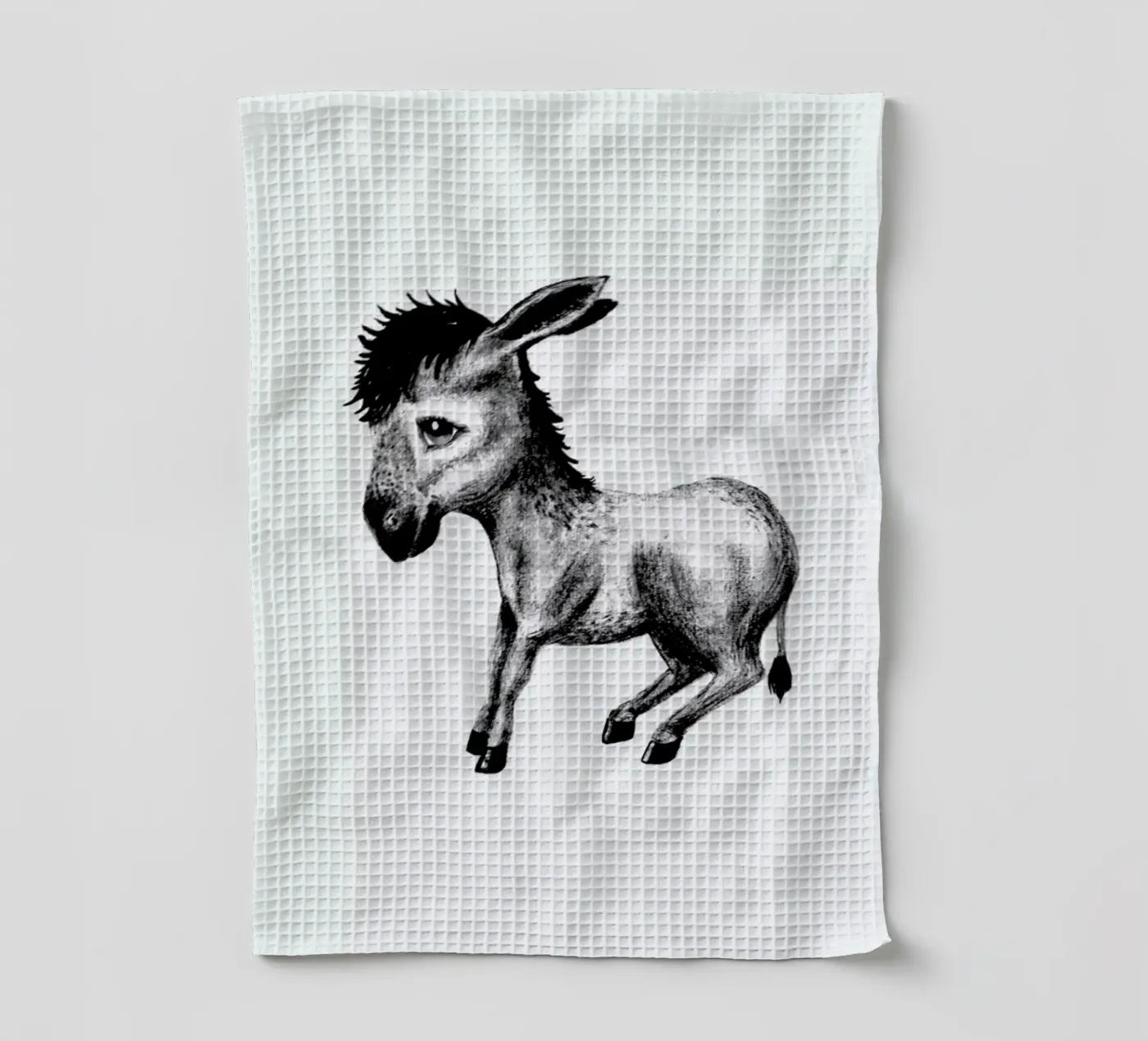 Donkey tea towel by Tvinkla