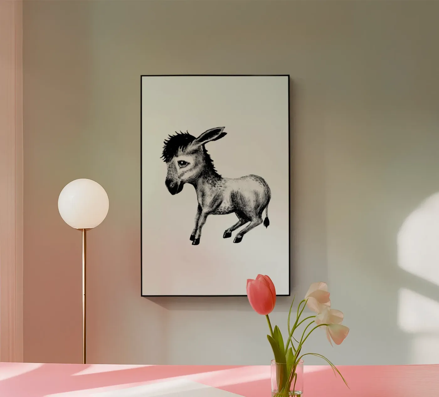 Donkey acryl van Tvinkla