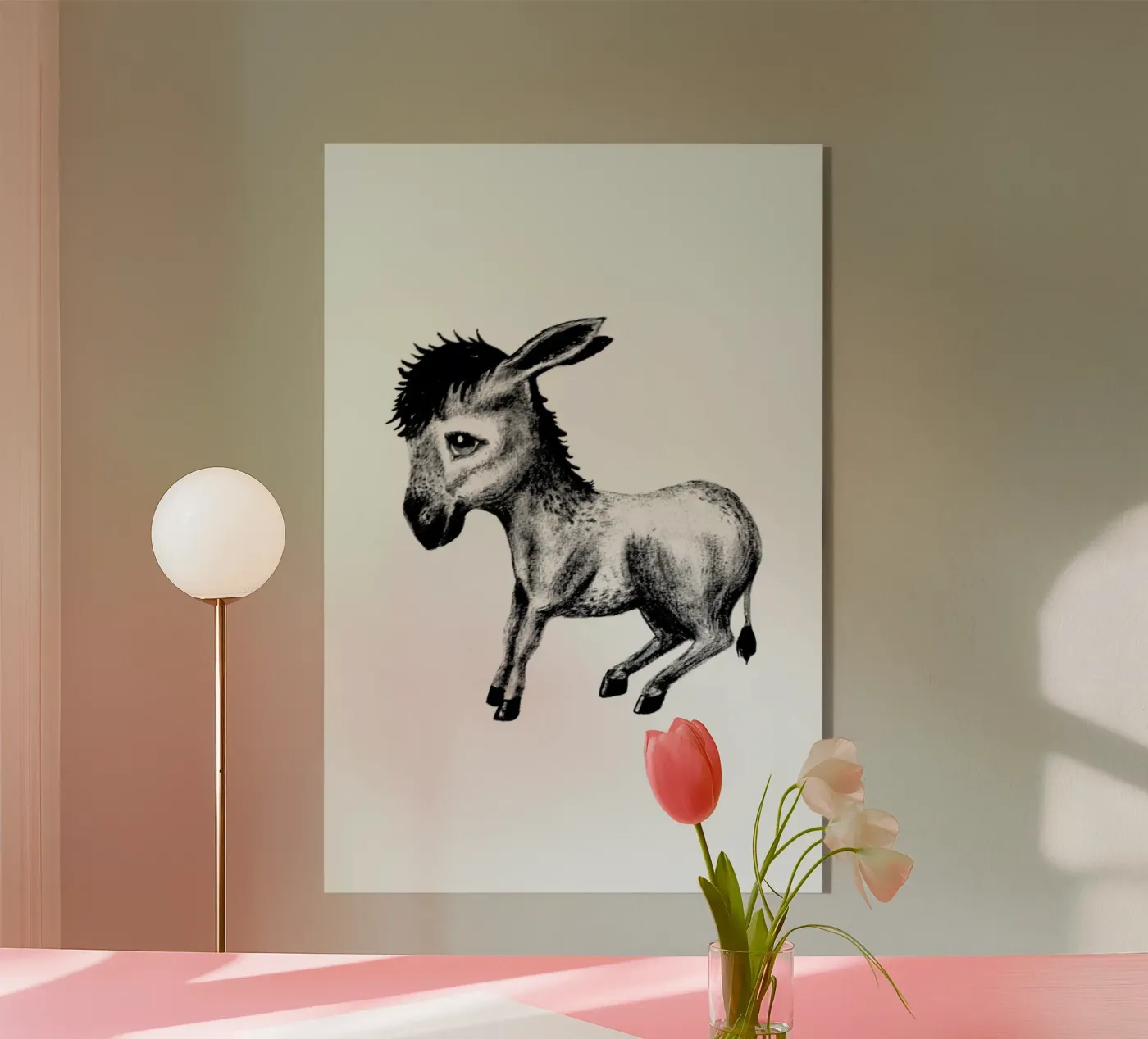 Donkey acryl van Tvinkla
