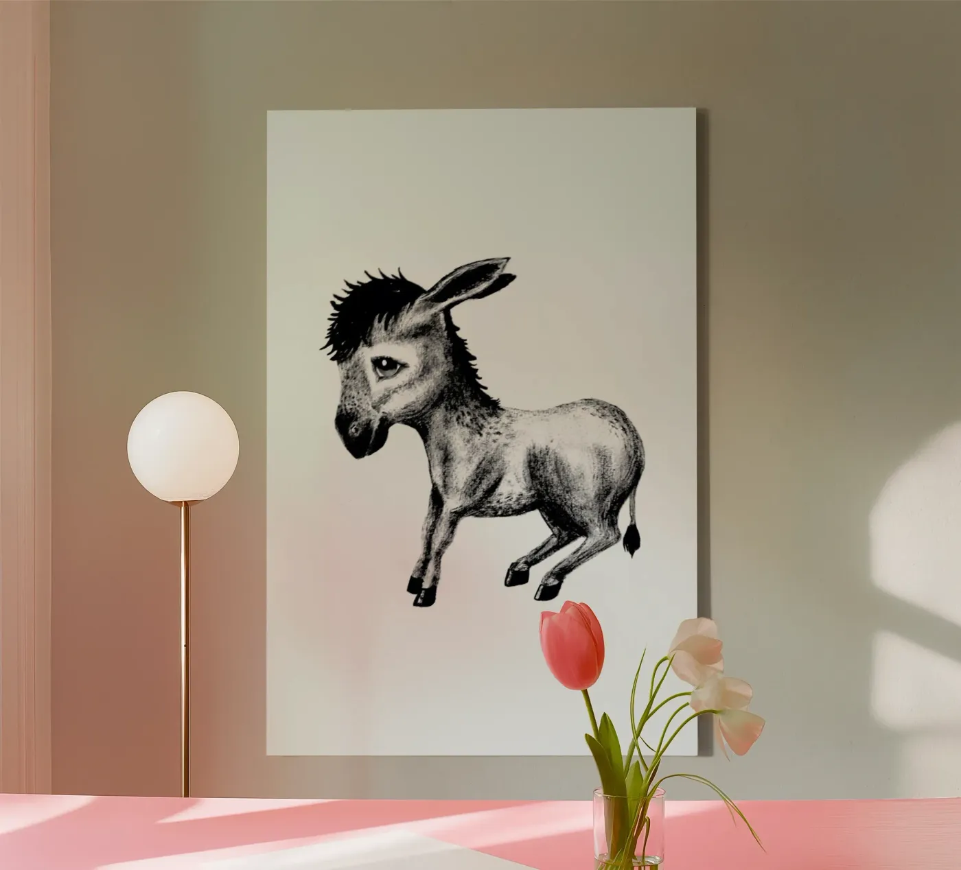Donkey canvas van Tvinkla