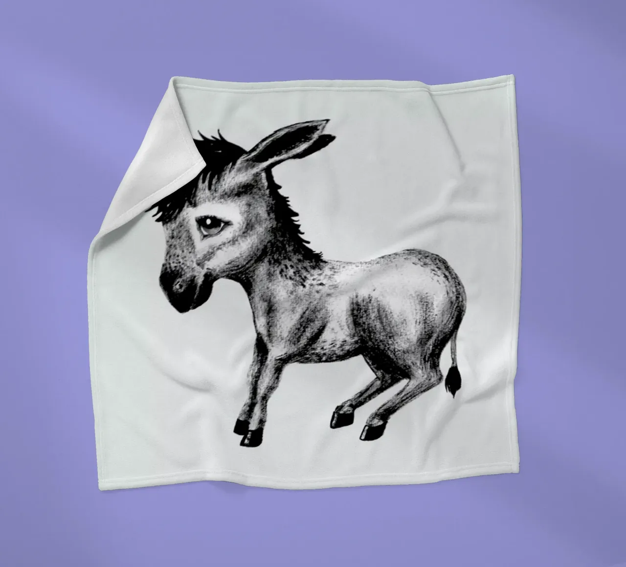 Donkey Fleecedecke von Tvinkla