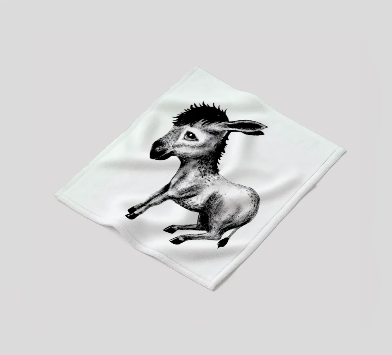 Donkey Fleecedecke von Tvinkla