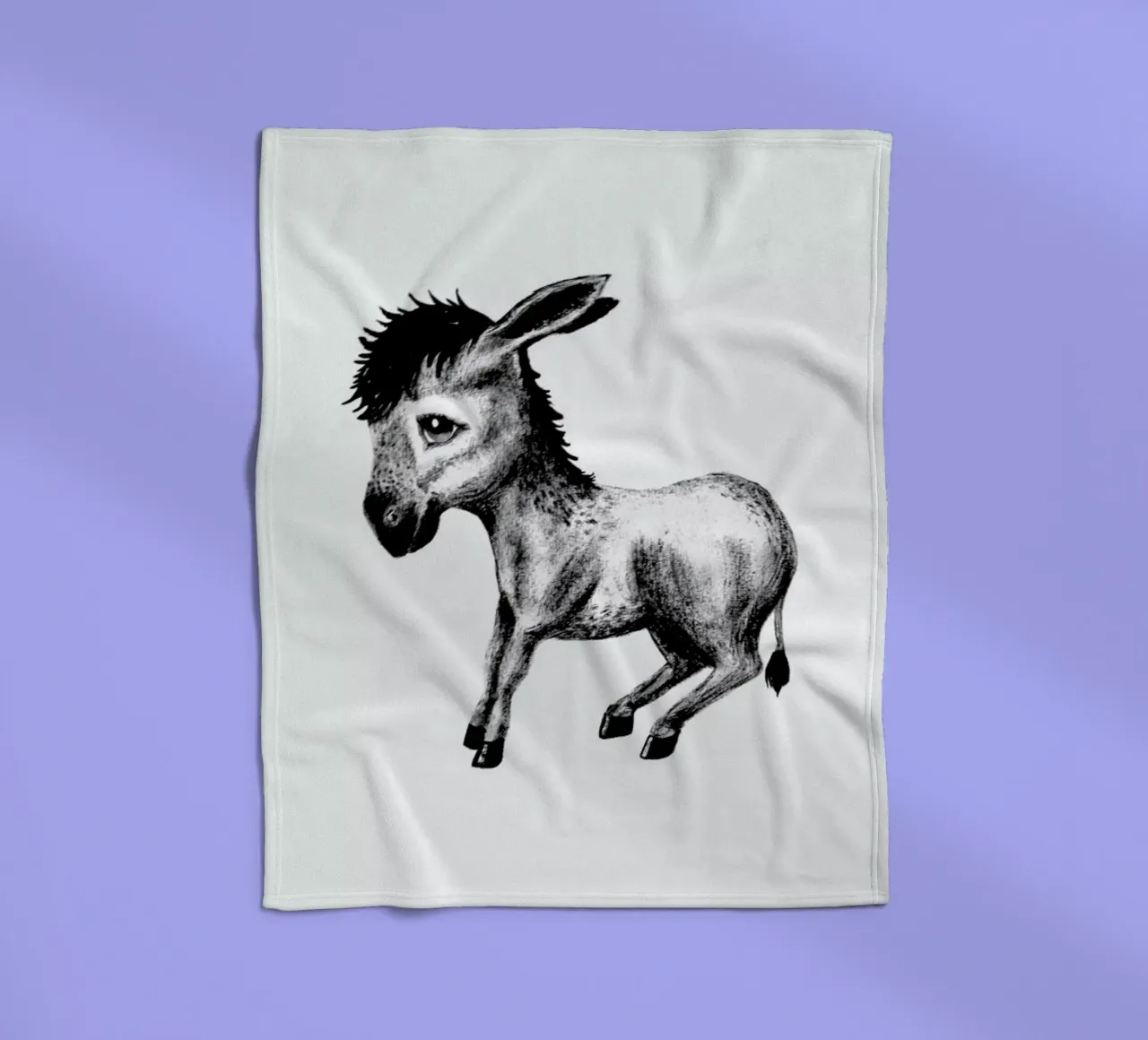 Donkey Fleecedecke von Tvinkla