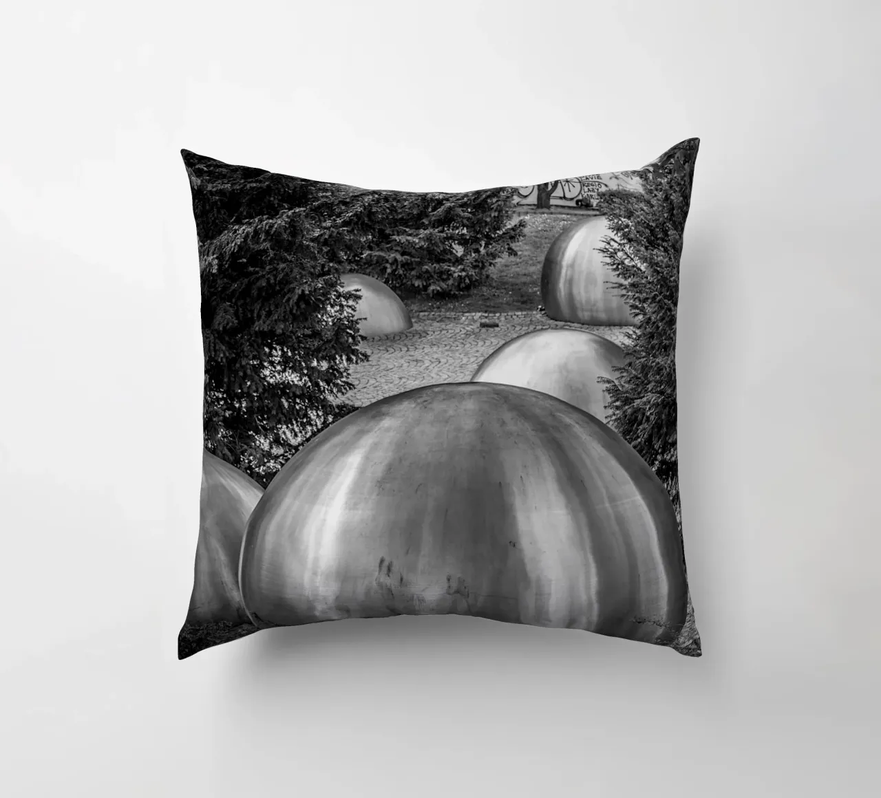 Balls and Trees decorative cushion by Edenart
