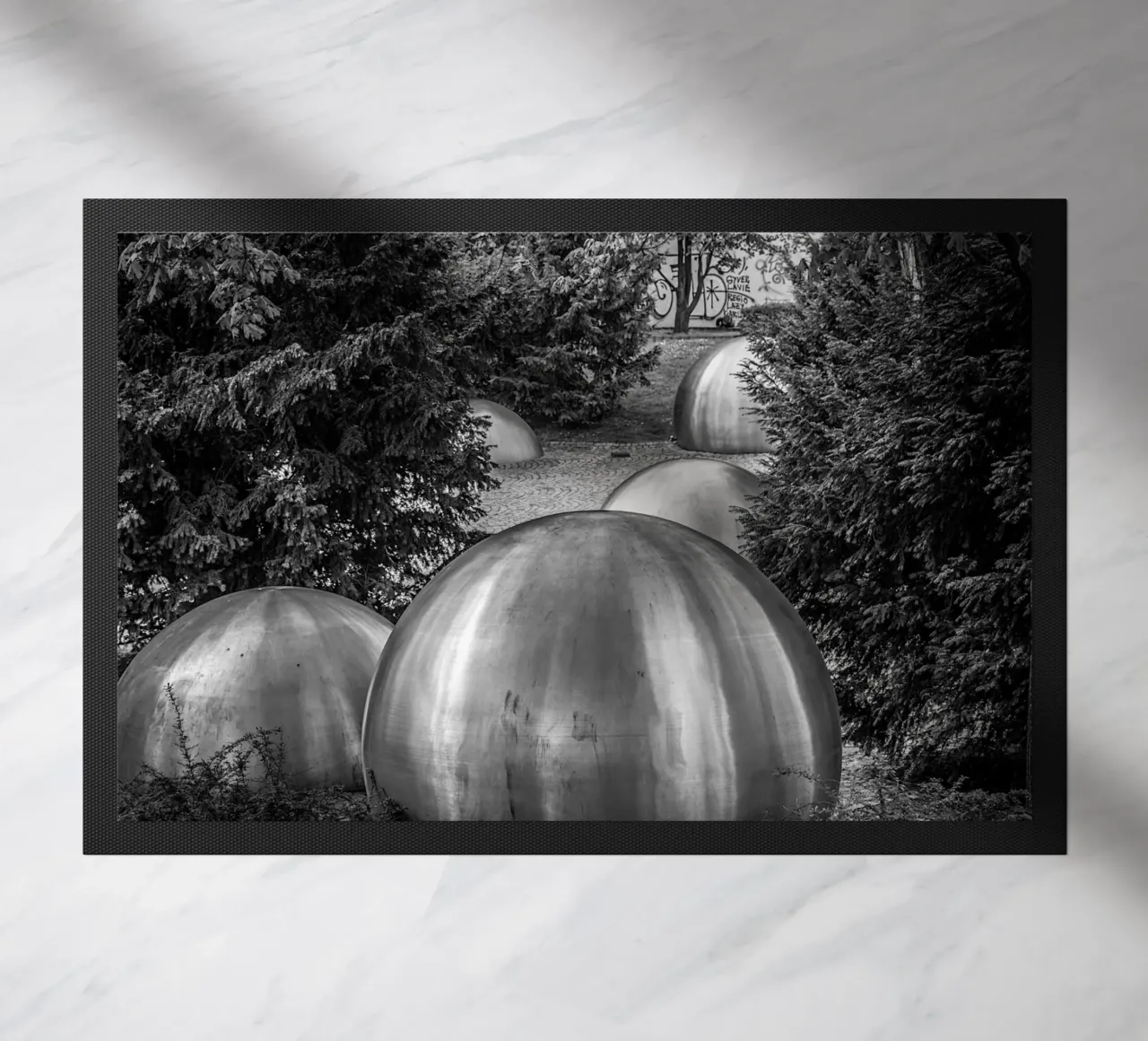 Balls and Trees doormat by Edenart