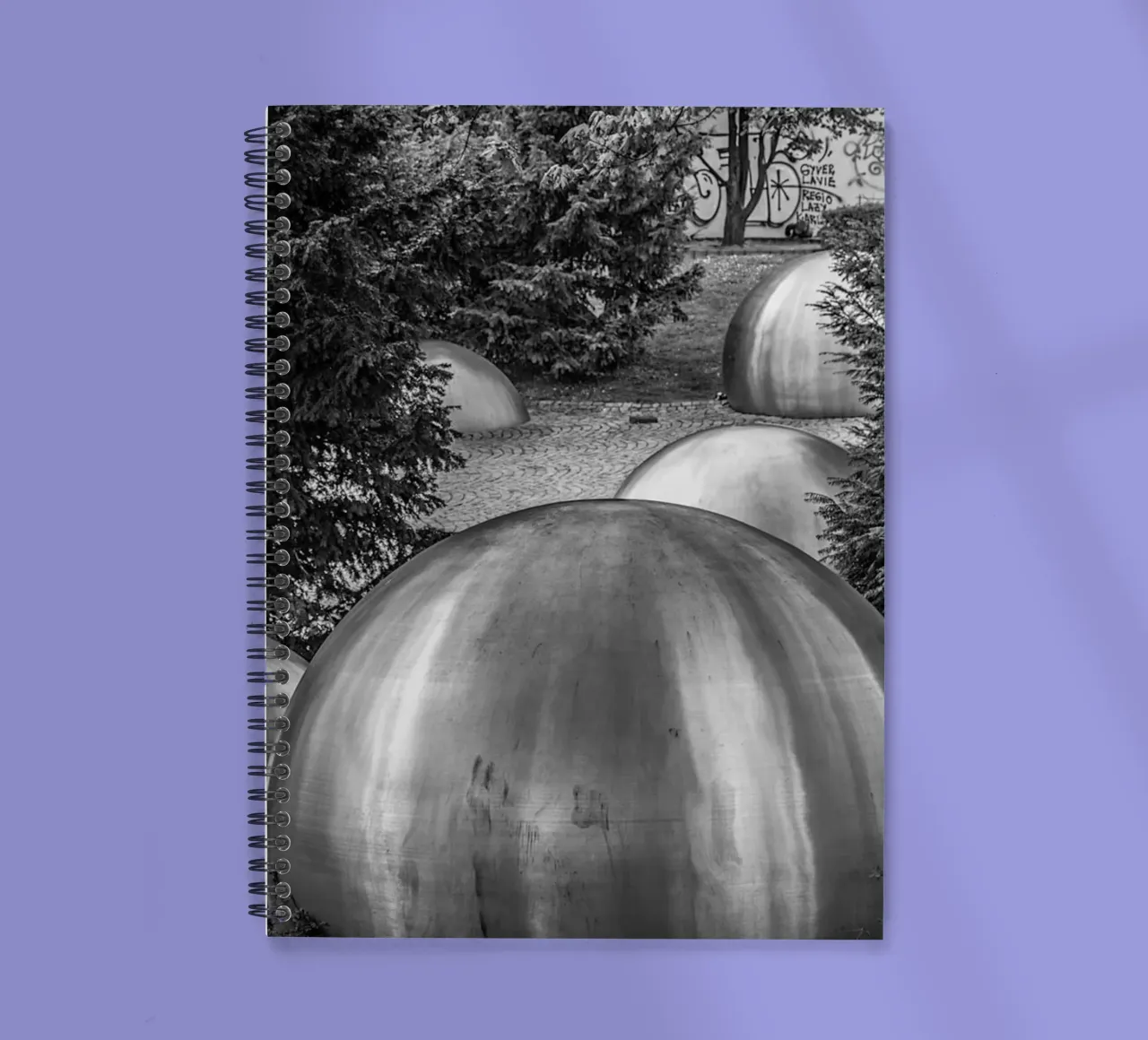 Balls and Trees spiral notebook by Edenart