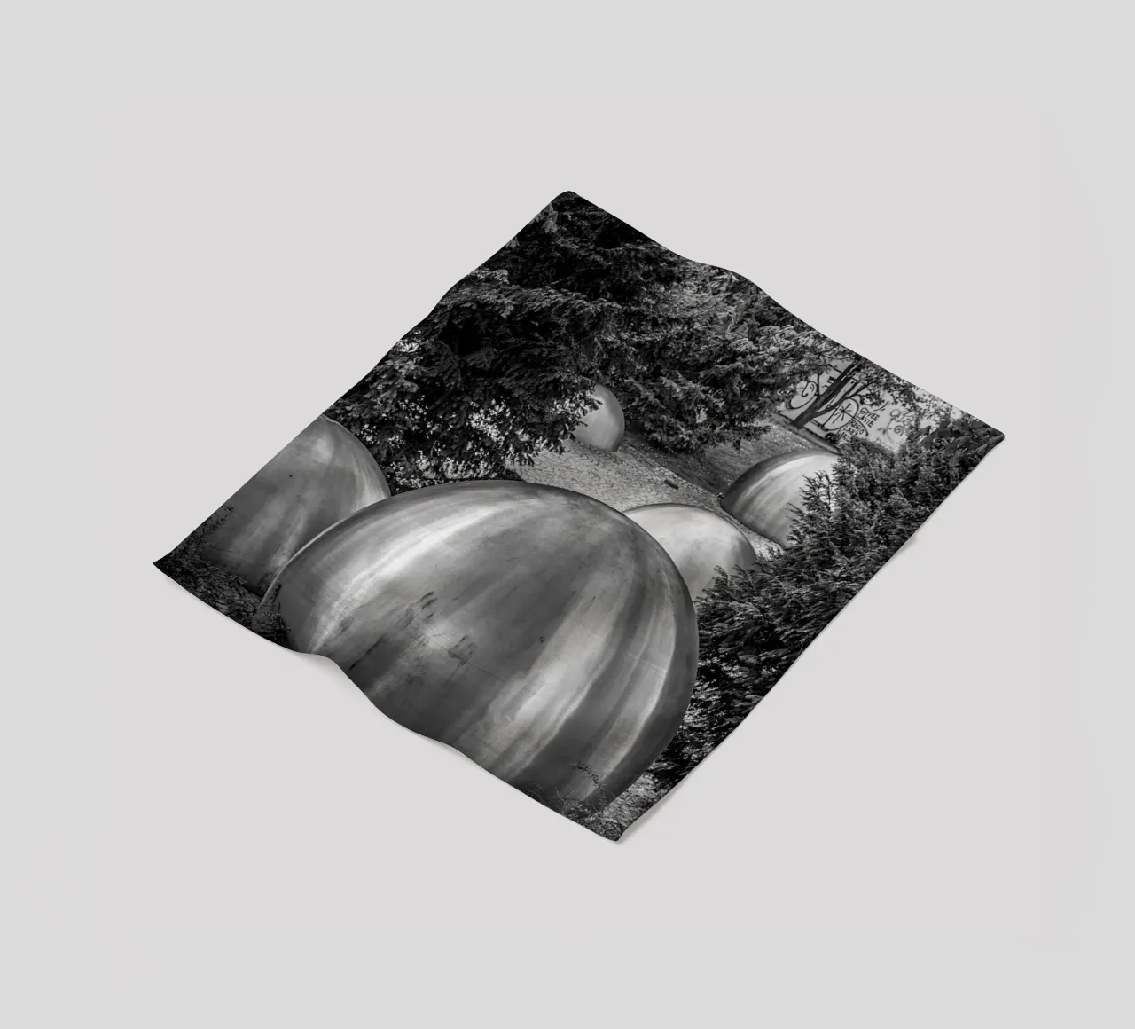 Balls and Trees fleece blanket by Edenart