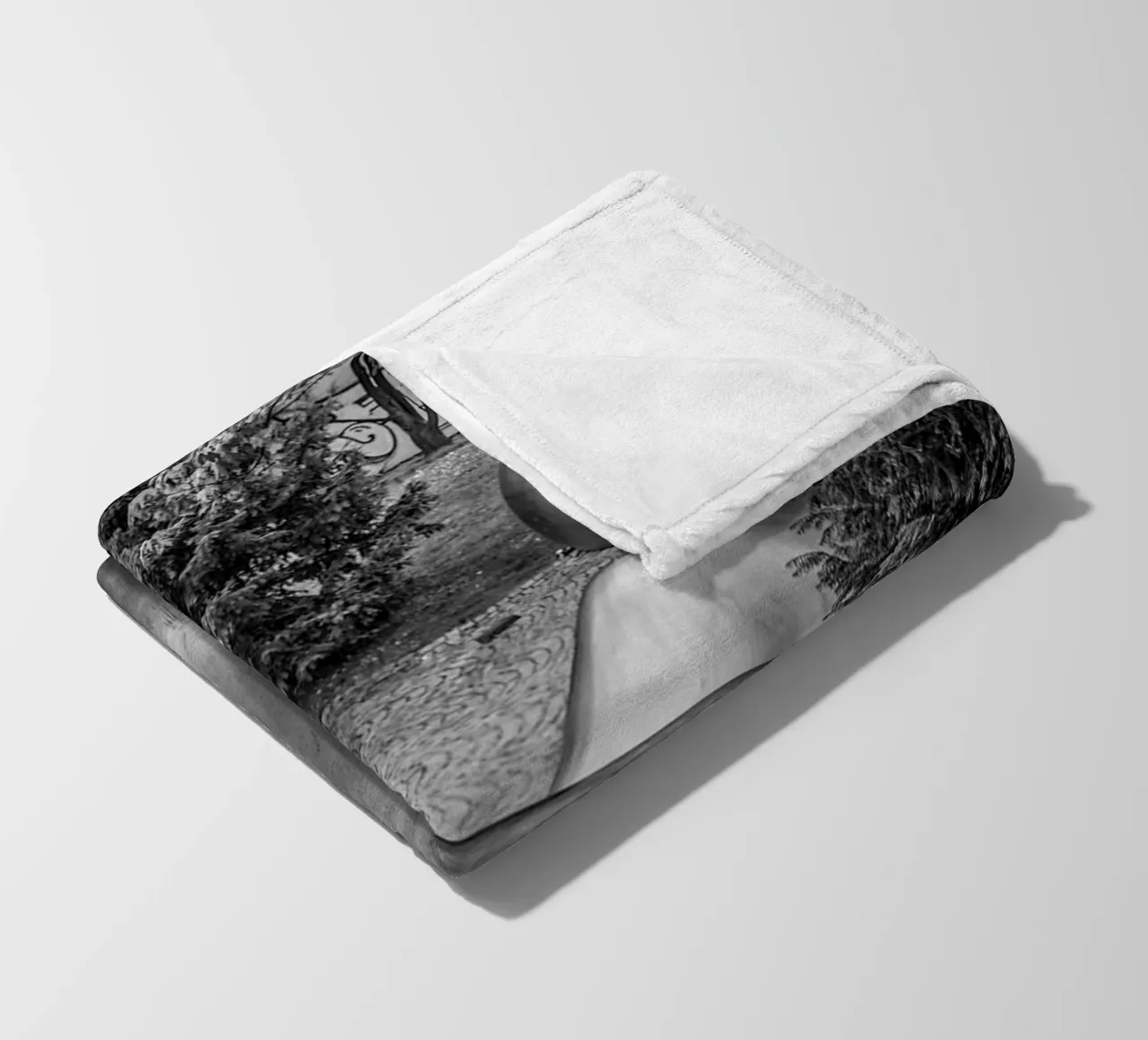 Balls and Trees fleece blanket by Edenart