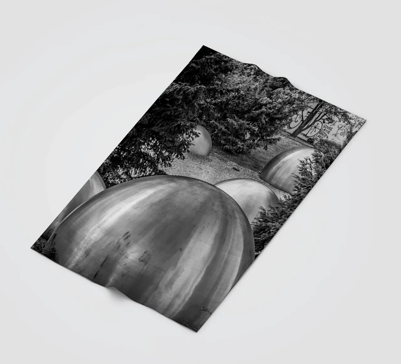 Balls and Trees fleece blanket by Edenart
