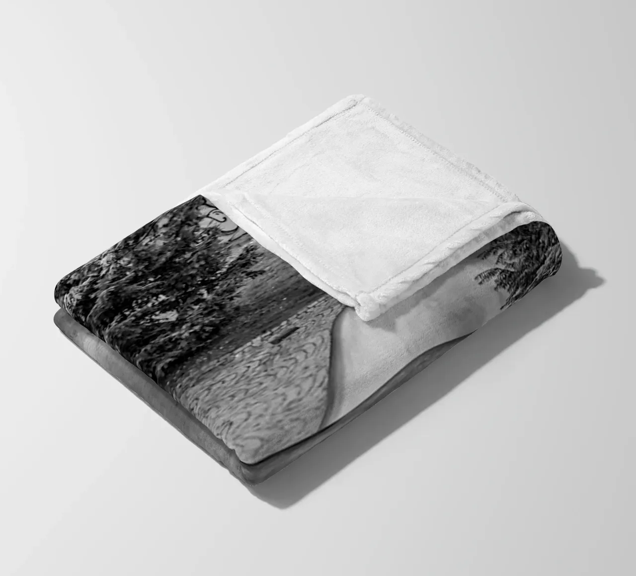 Balls and Trees fleece blanket by Edenart