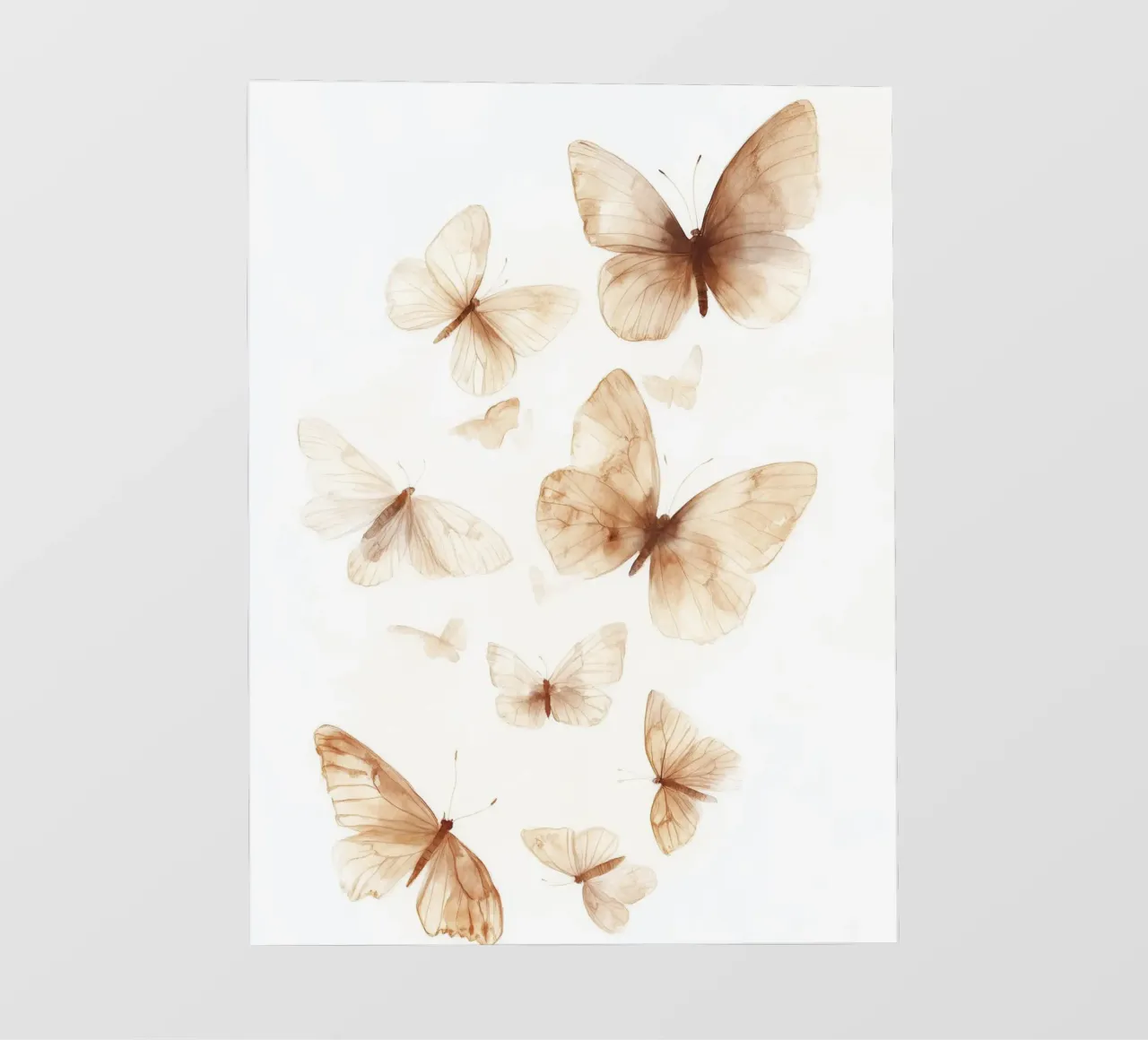 Pastel Butterflies telo in pvc da treechild
