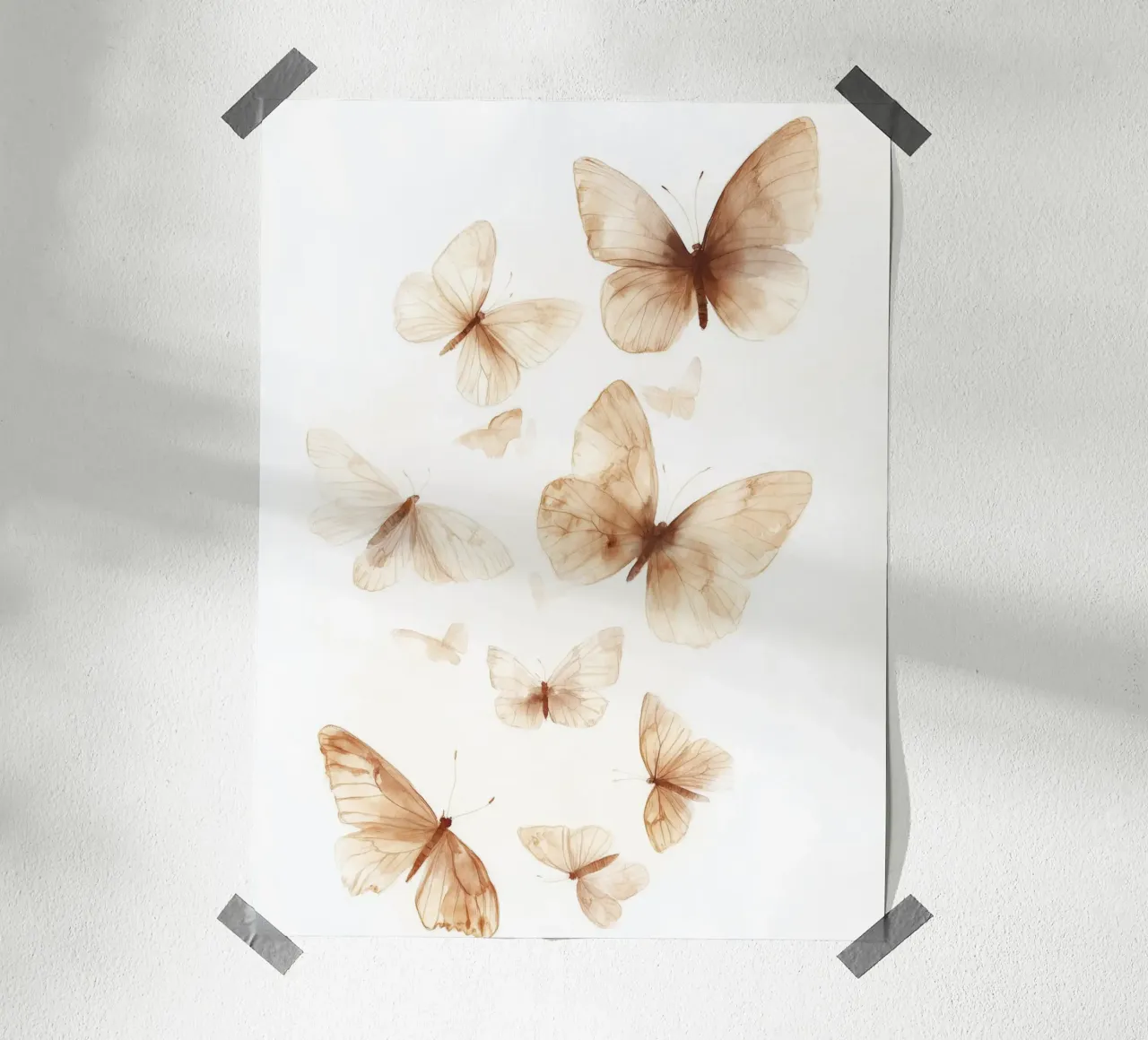 Pastel Butterflies poster de treechild